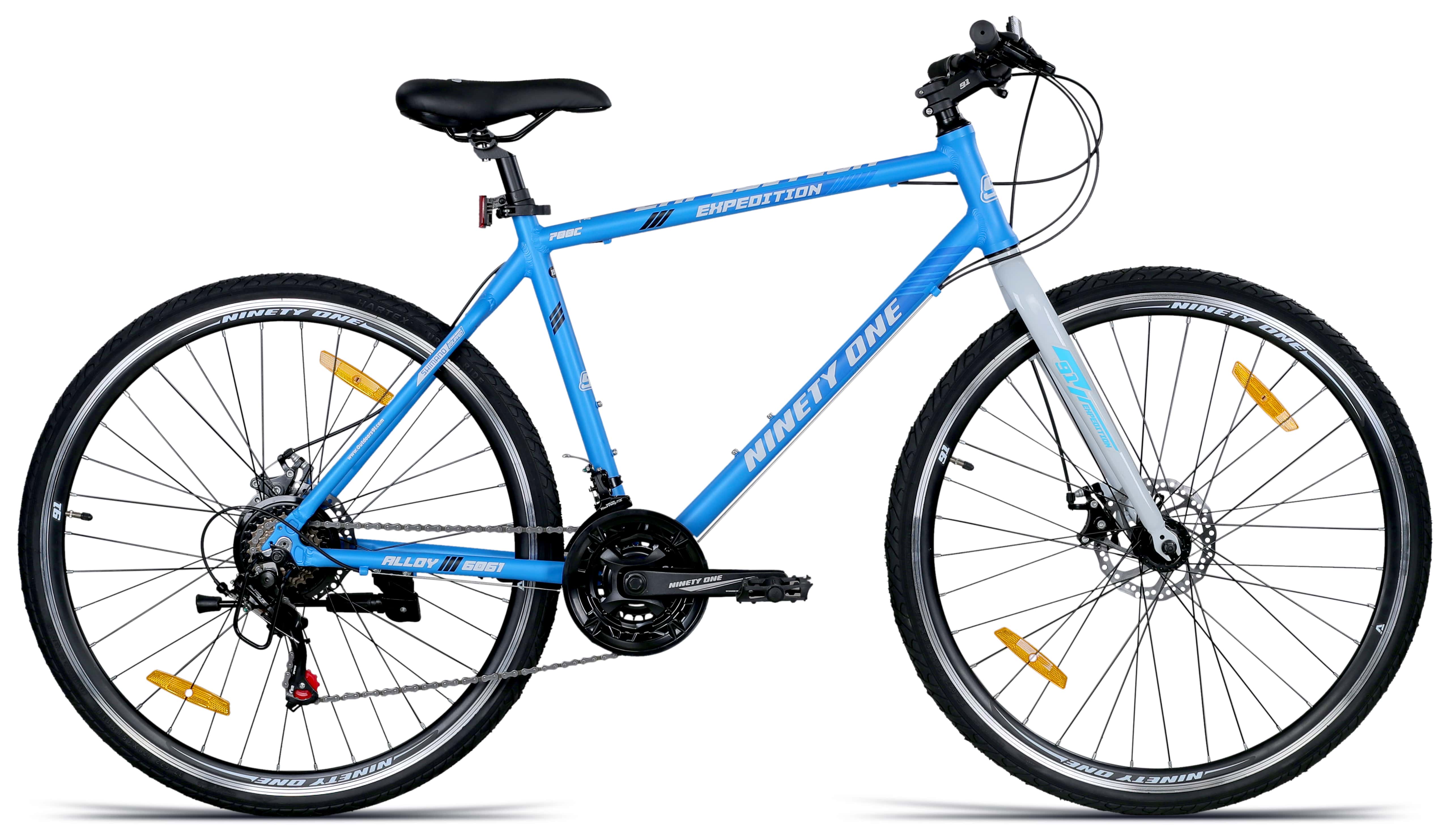 Buy Expedition 700C Multi Speed Blue White Cycle by 91 Online Ninety One Bicycles