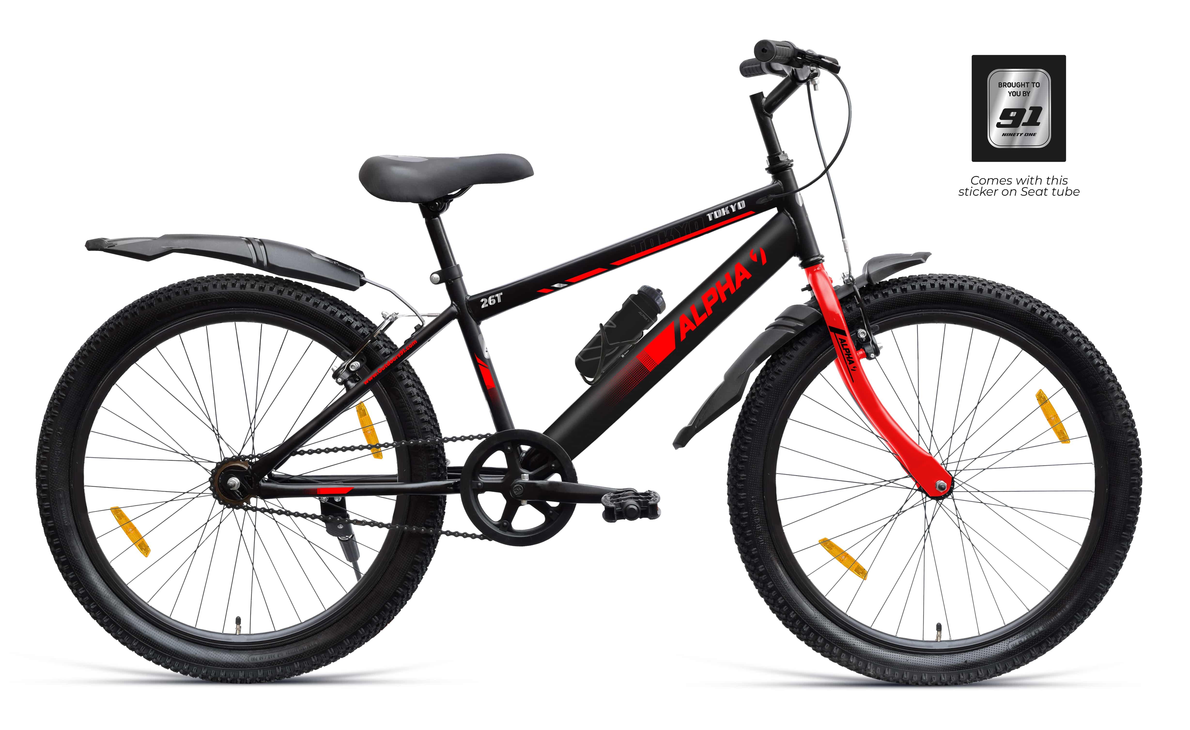 Tokyo TIG 26T CKD Steel Rim (Black Red) image 1