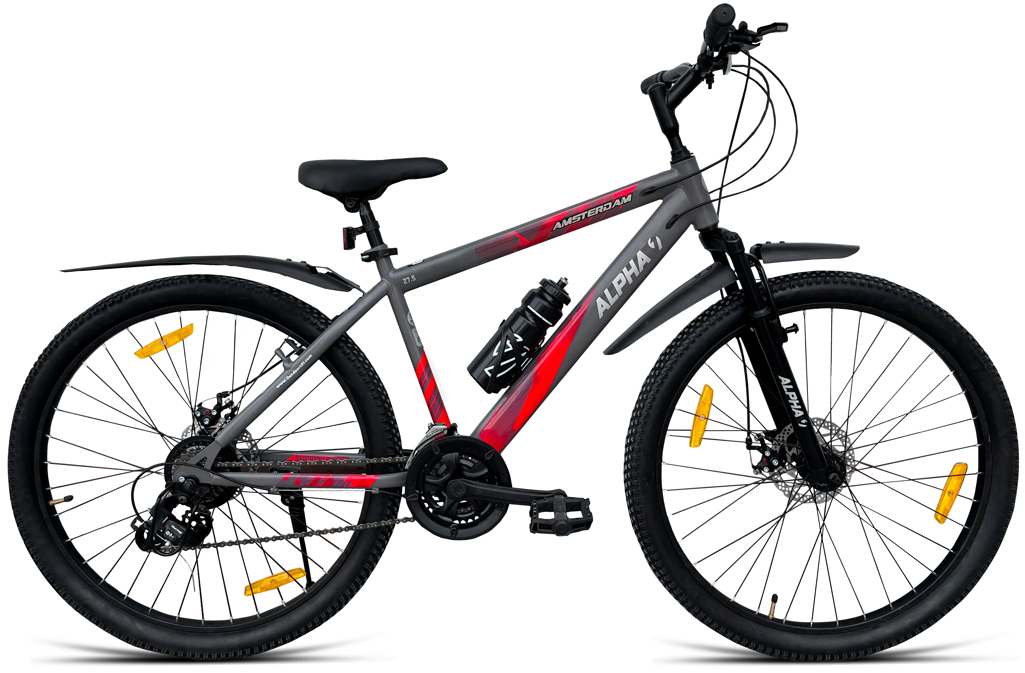 Amsterdam 29T 7 Speed (Grey Red) image 1