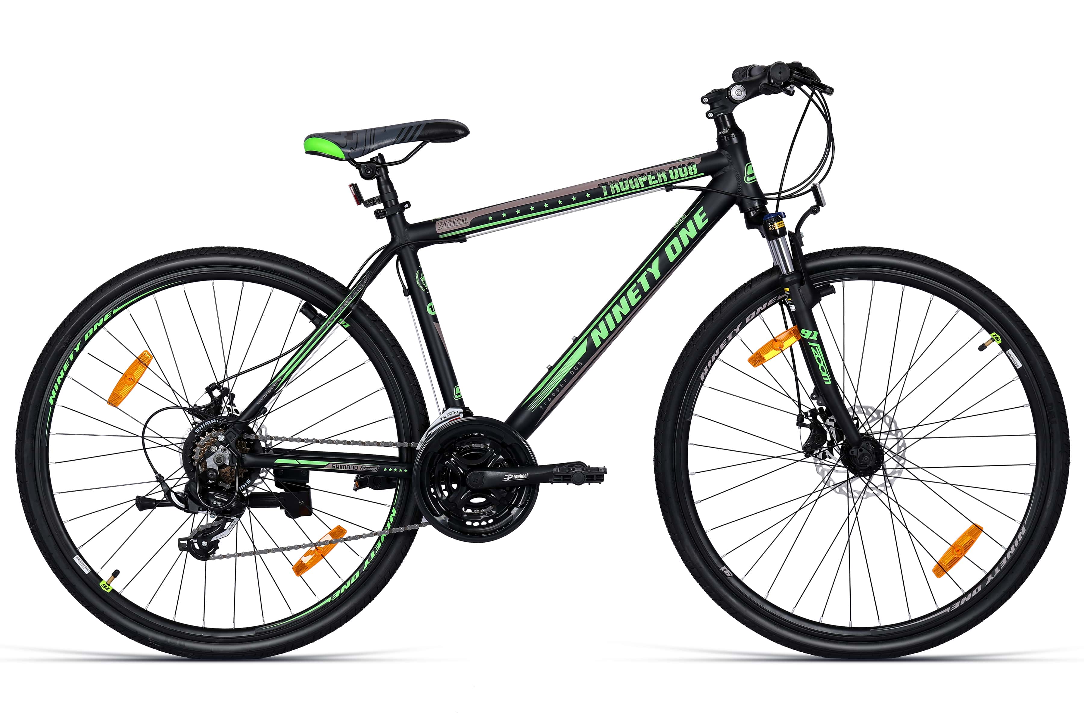 Top Selling Hybrid Bikes - Trooper 700C Green 18.5