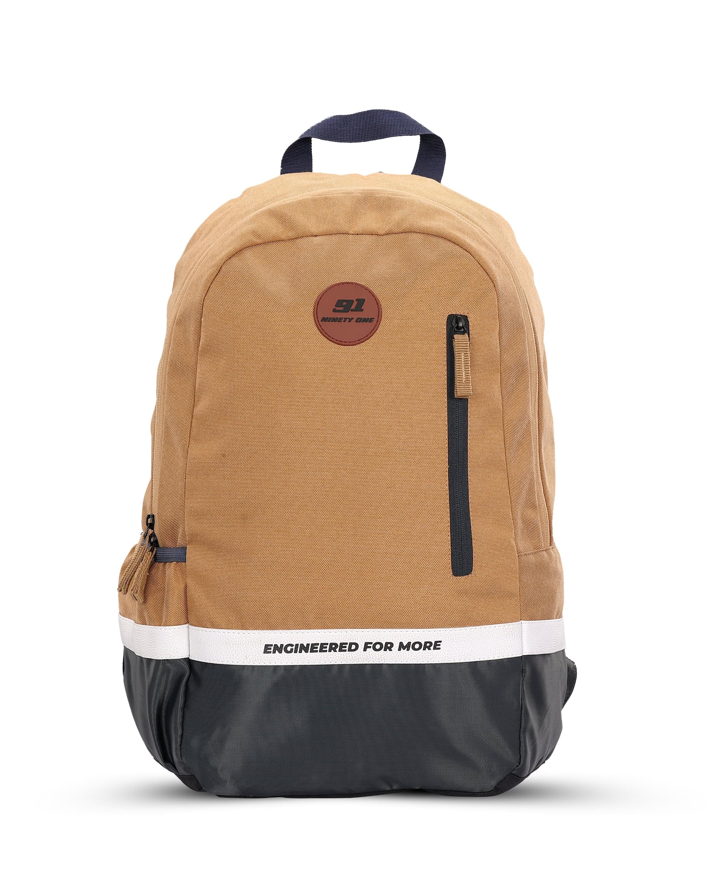 Top Selling  - 91Trailblazer 25L Unisex Beige Black Backpack at Rs. 1361 by Ninety One Cycle