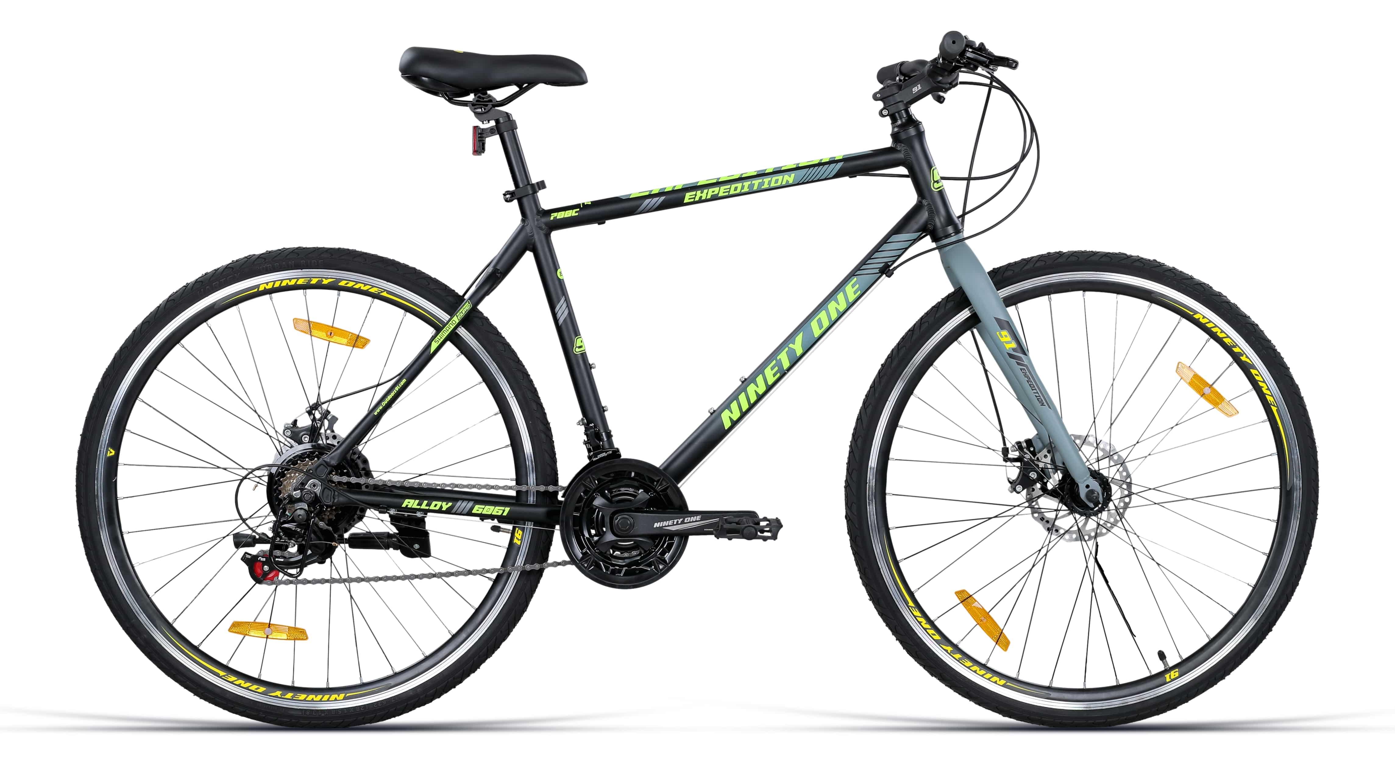 Buy Expedition 700C Multi Speed Black Green Cycle by 91 Online