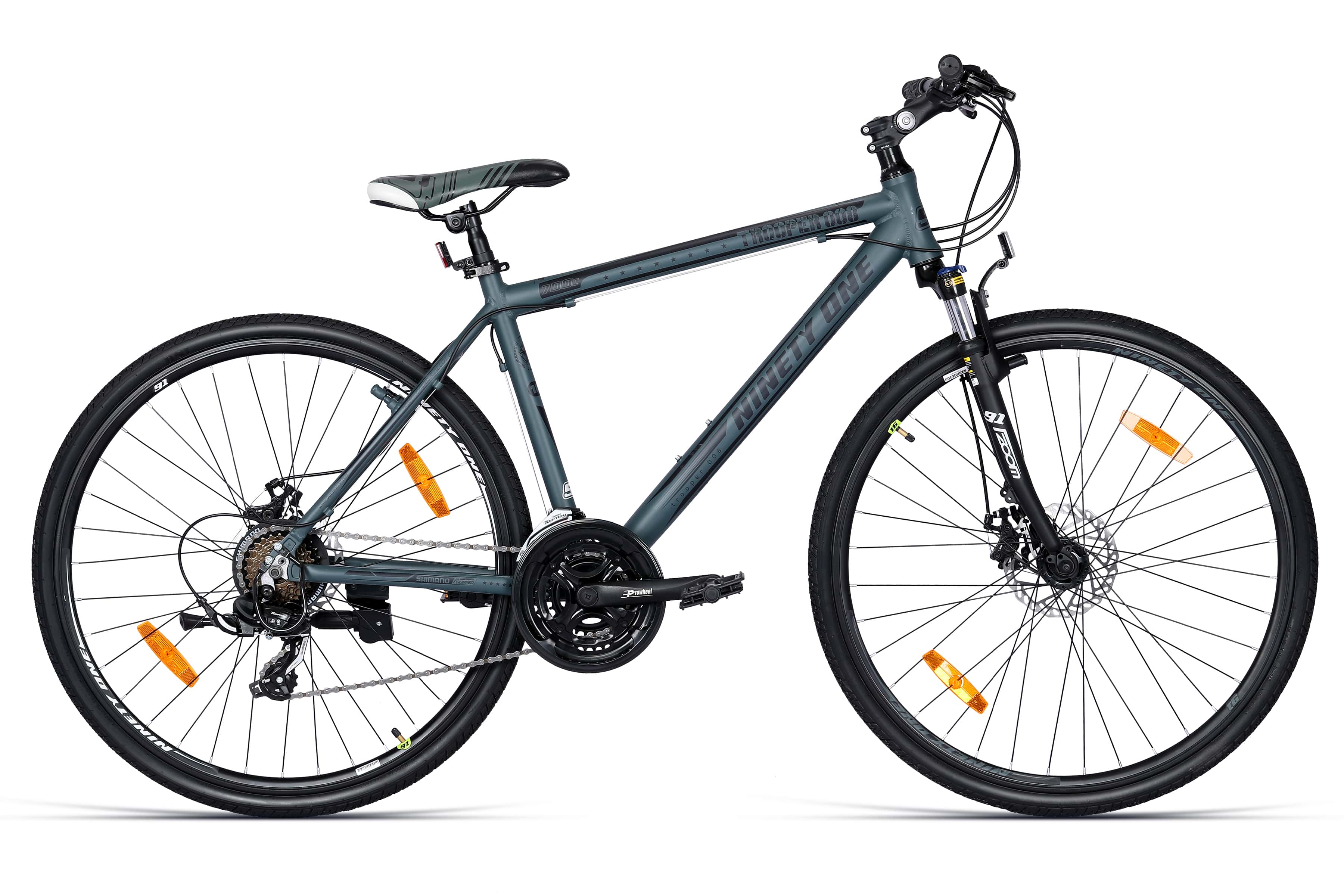 Top Selling Hybrid Bikes - Trooper 700C Black 18.5