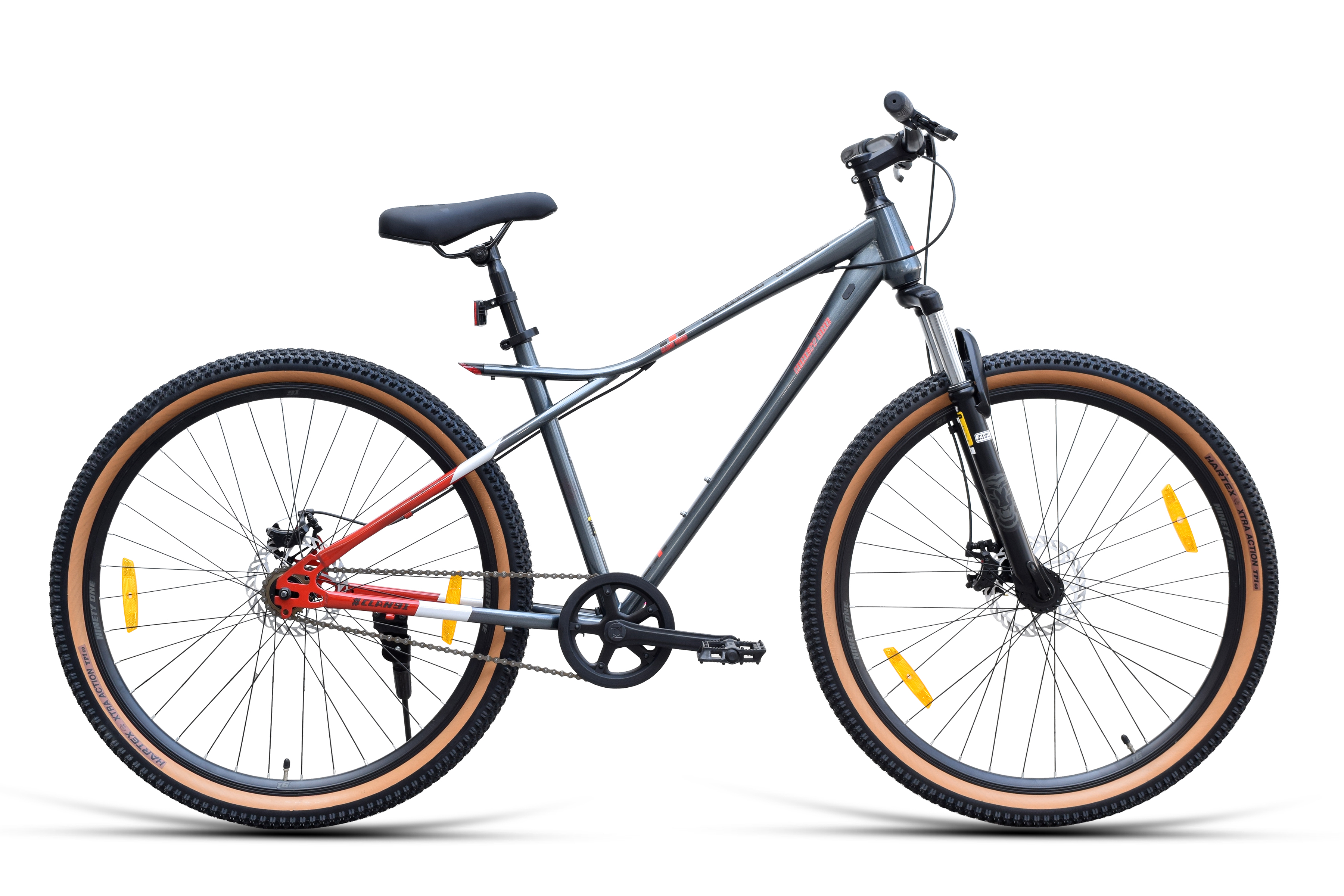 Black Tiger 26T Single Speed (Grey Red) image 1
