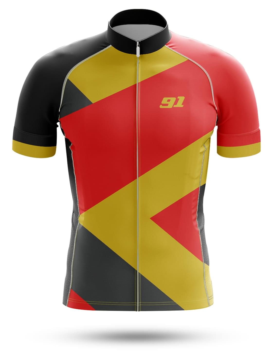 Cycling Jersey Red Yellow (M) image 1