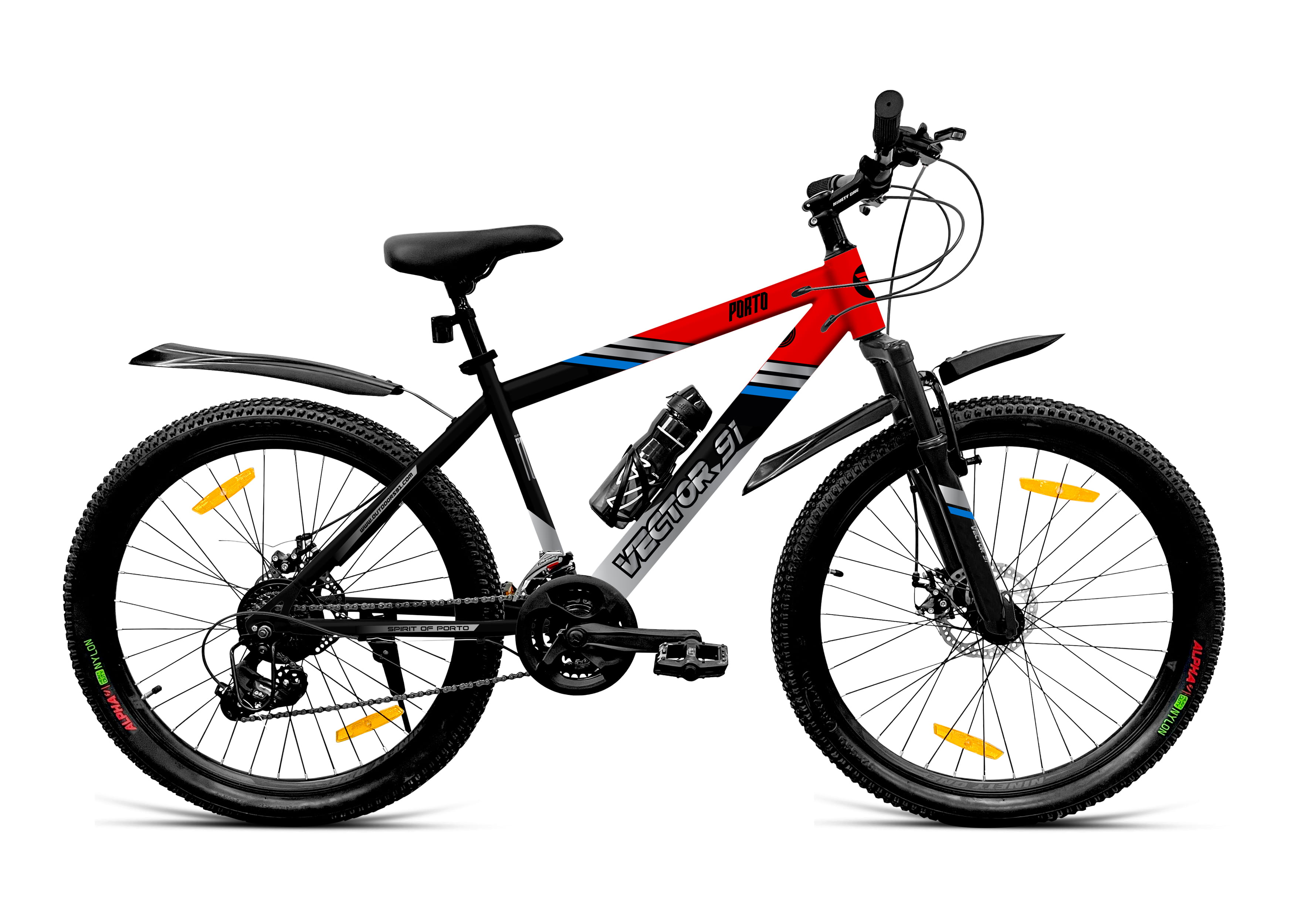 Porto D2TX 29T 21 Speed 90 SKD (Black Red) image 1