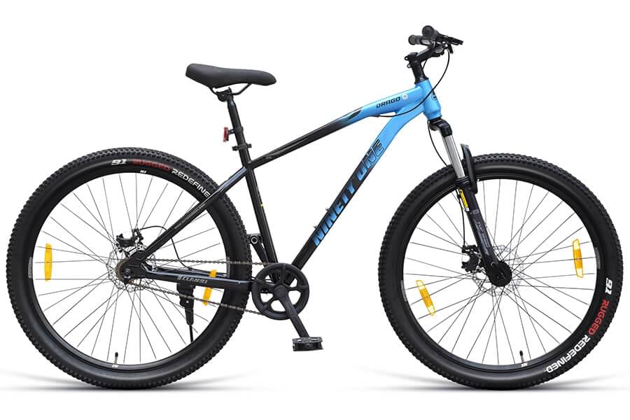 Top Selling Mountain Bikes - Drago 26T Black Blue at Rs. 13629 by Ninety One Cycle