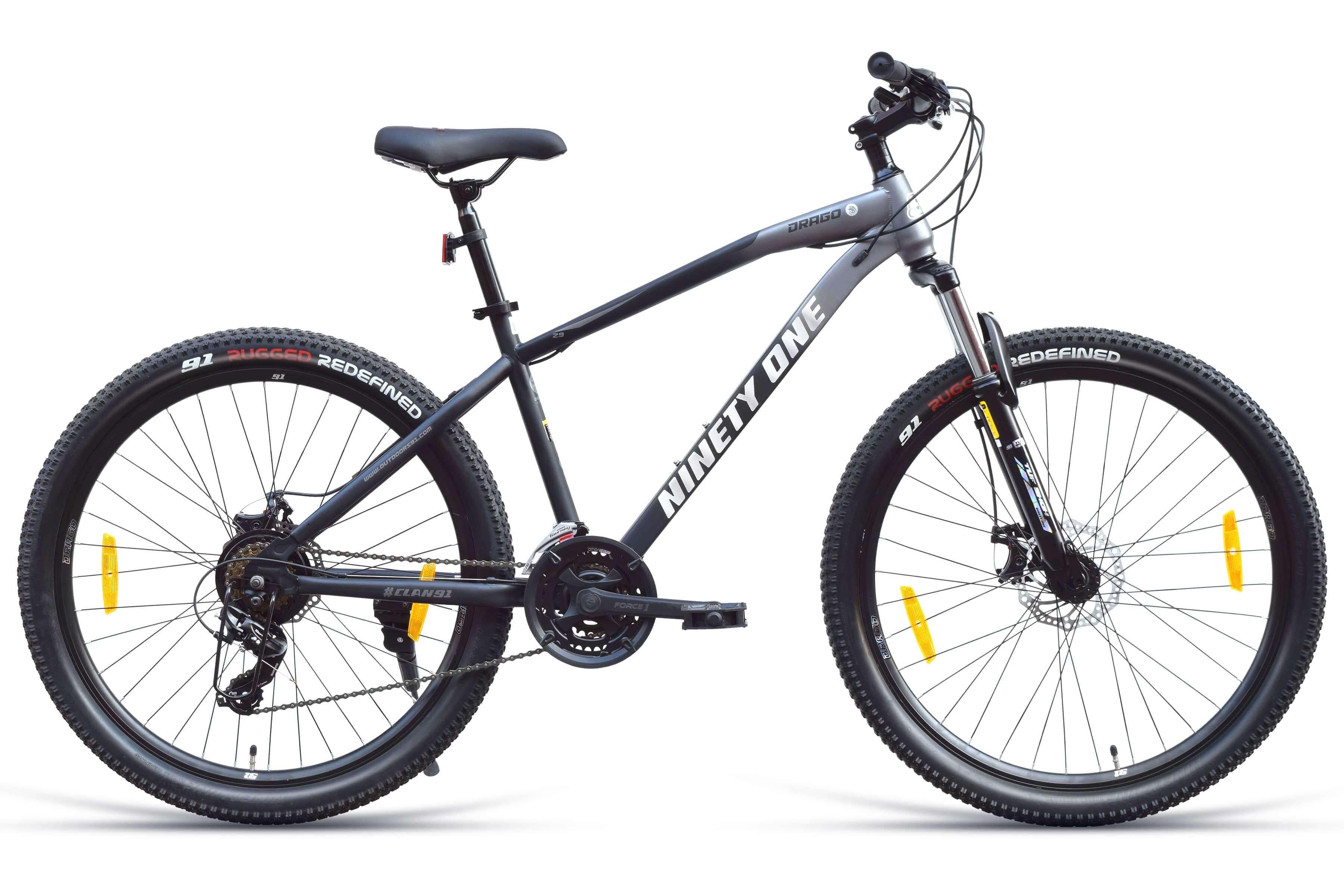 Top Selling Mountain Bikes - Drago 29T MultiSpeed Black Gray at Rs. 16999 by Ninety One Cycle