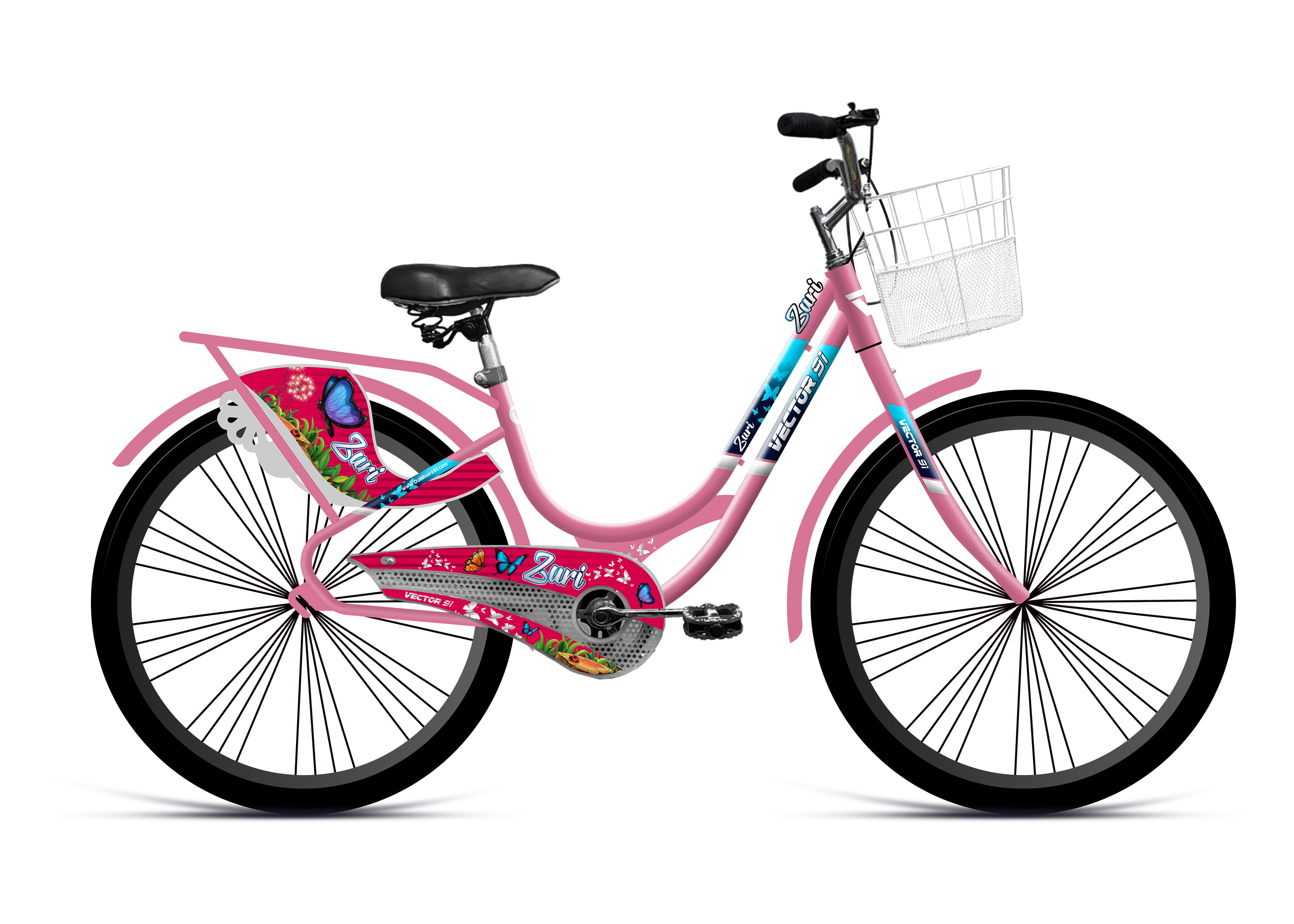 Zuri RFV 26T CKD pack of 2 (Pink Silver) image 1