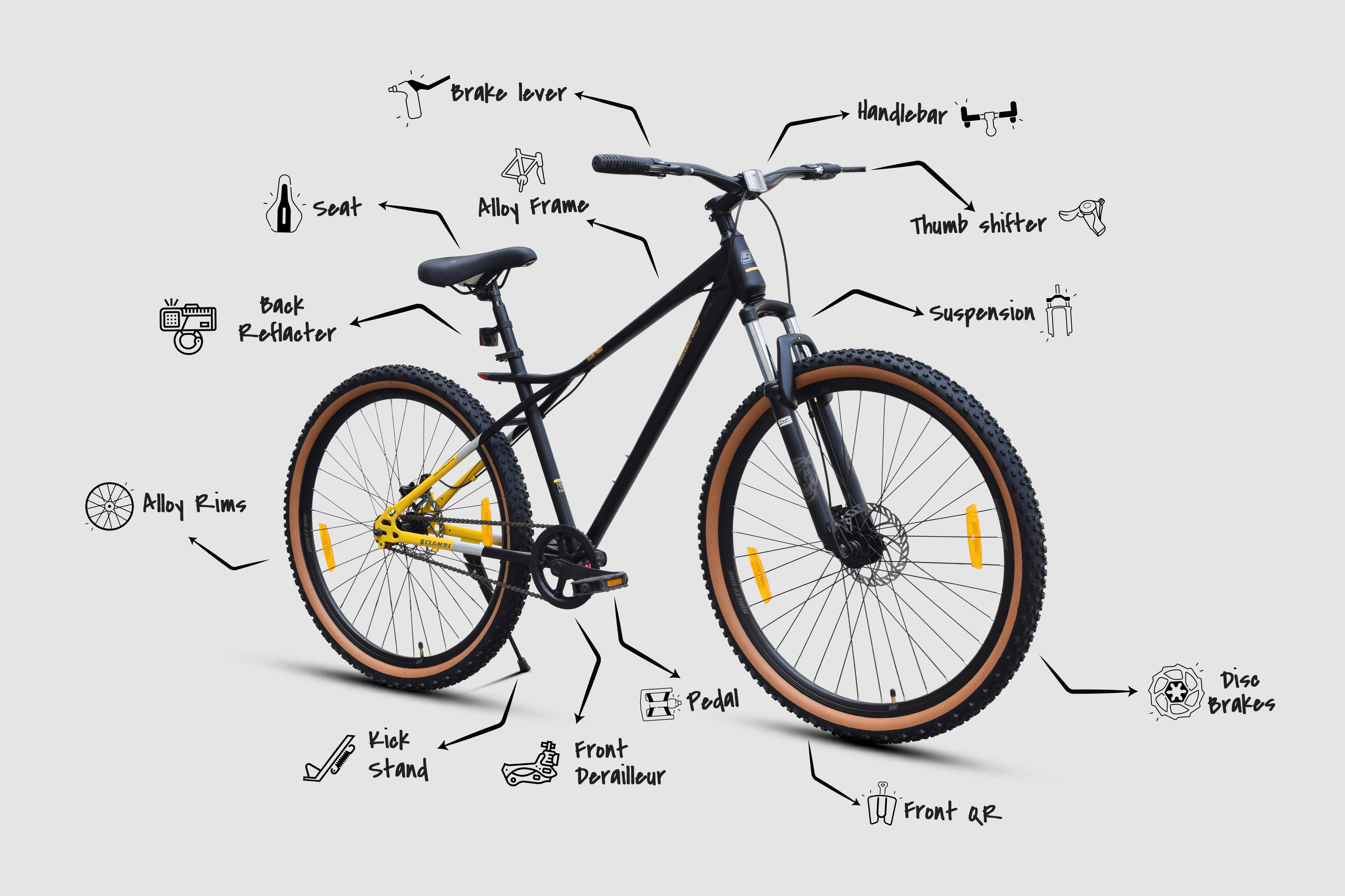 BICYCLE Black Tiger5種 Buy Black Tiger 24T Single Speed Cycle by 91 Online | Ninety