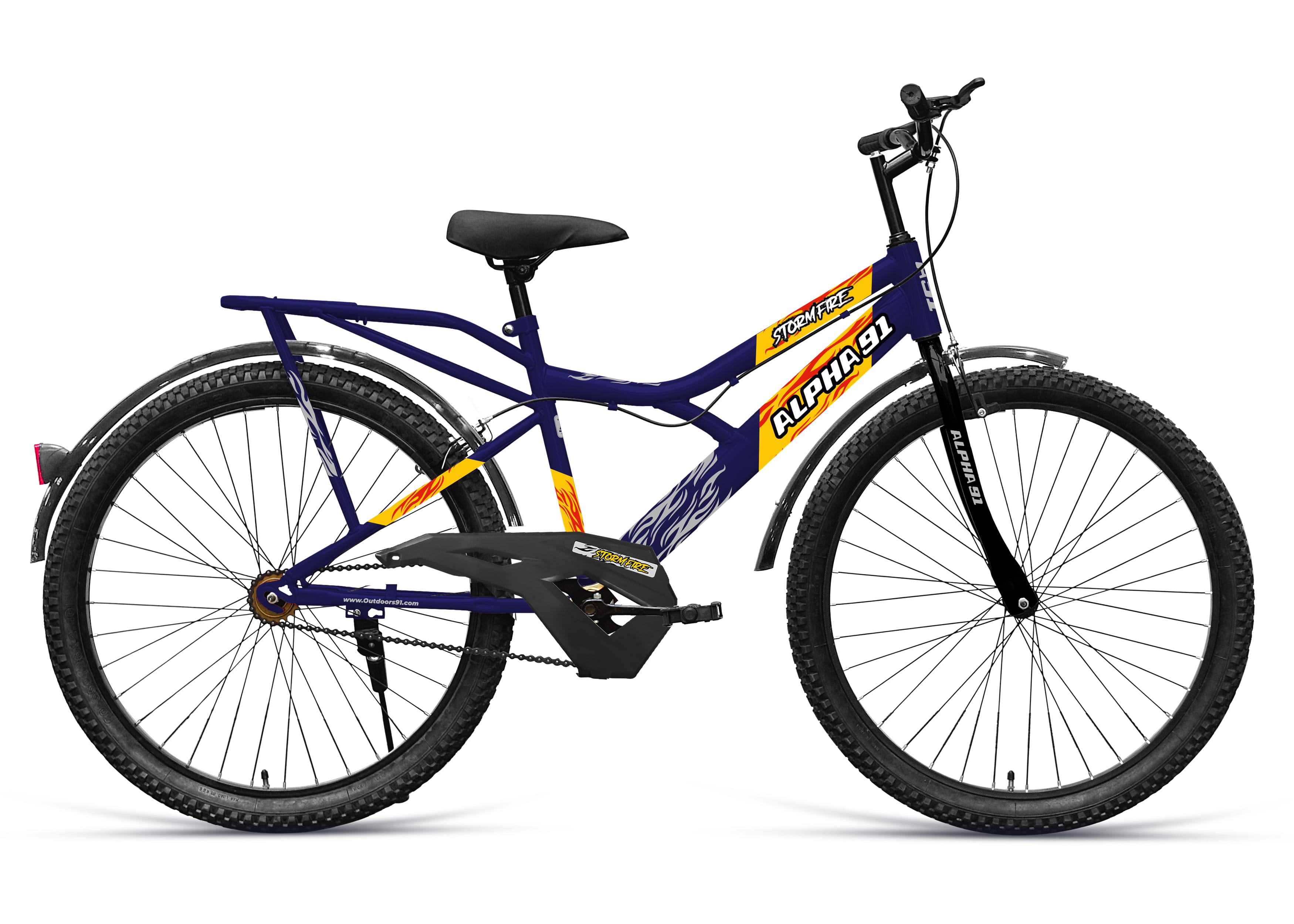 Stormfire IBC Caliper Brake Steel Mudguard 24T CKD pack of 2 (Blue Red) image 1