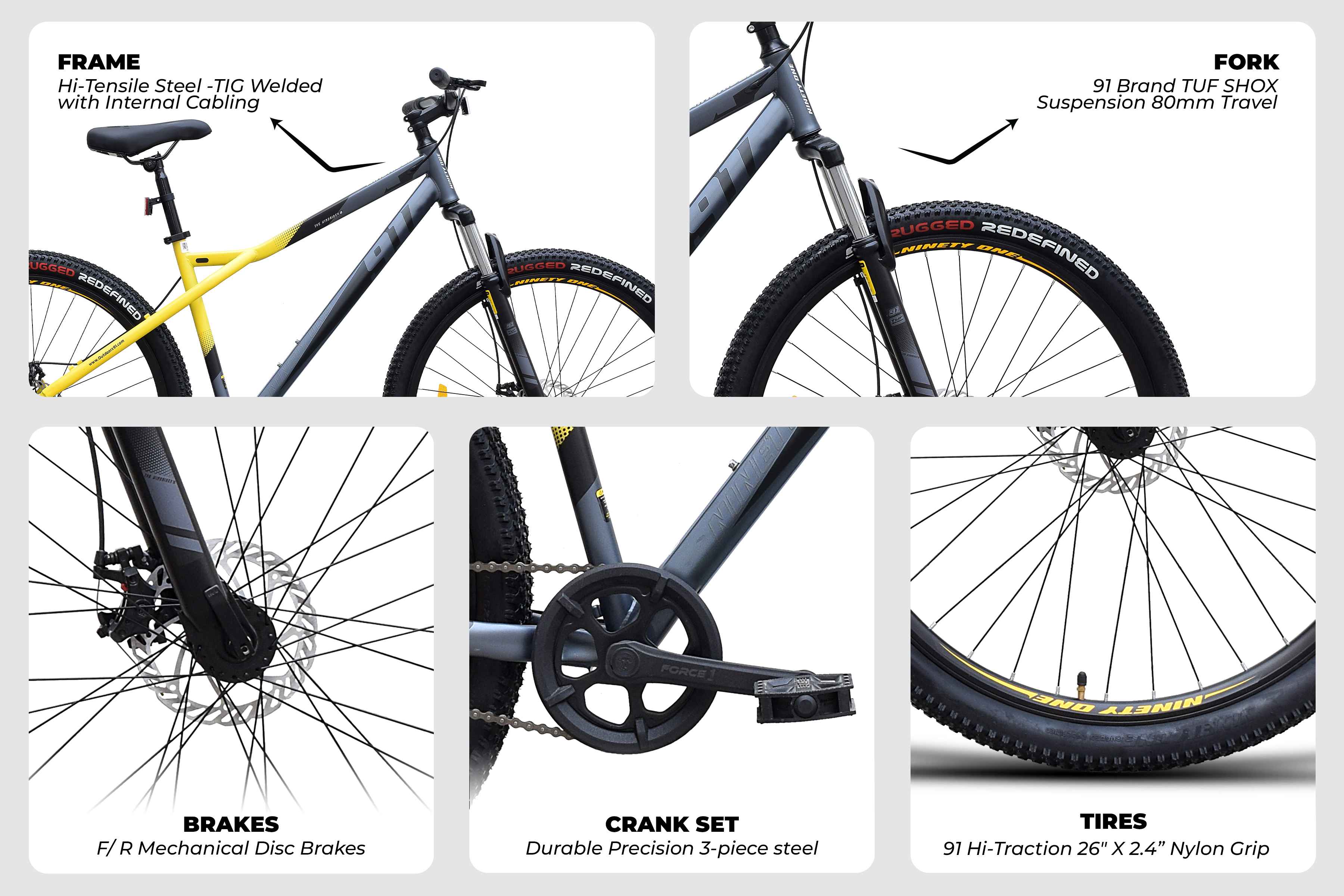 Buy Windrider 26T Cycle by 91 Online | Ninety One Bicycles
