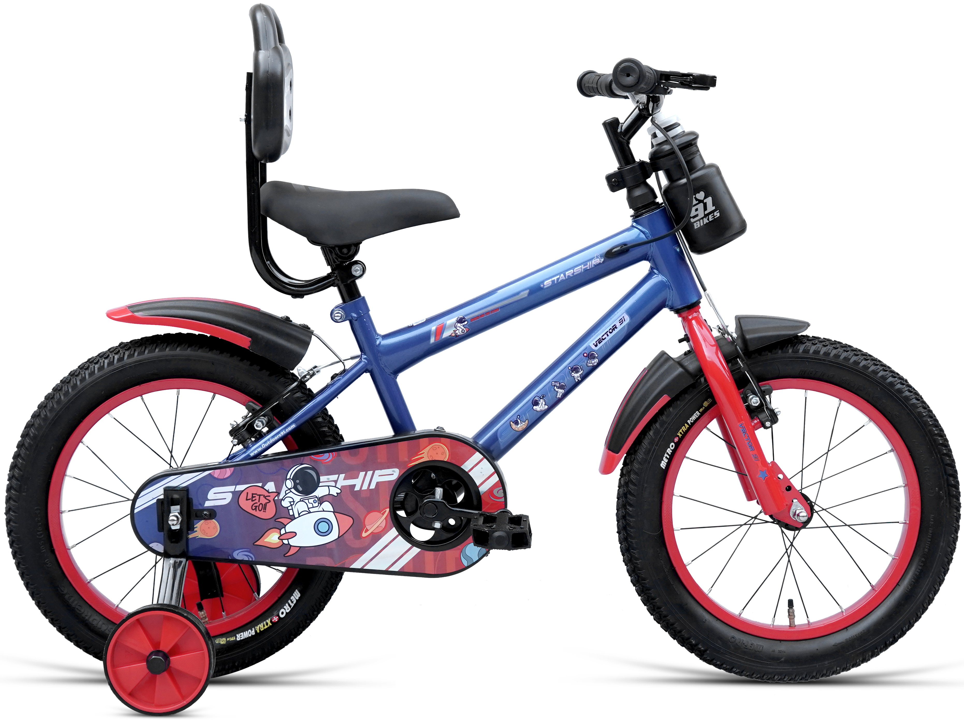 Starship New Edition 14T Caliper Brakes 50 Assembled (Blue Red) image 1