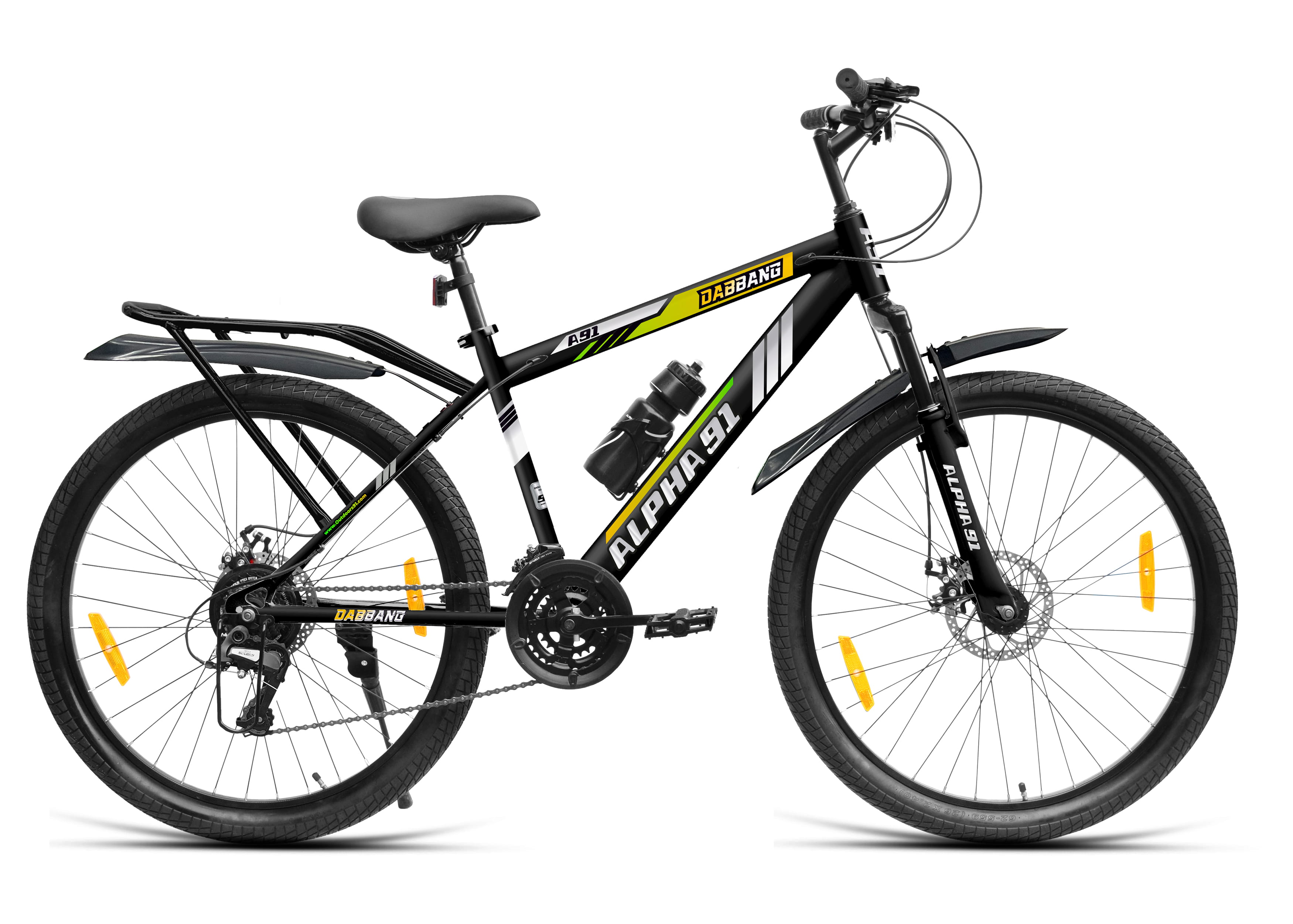 Dabbang IBC D2TX 26T 21 Speed SunRun Gear 90 SKD (Black Green) image 1