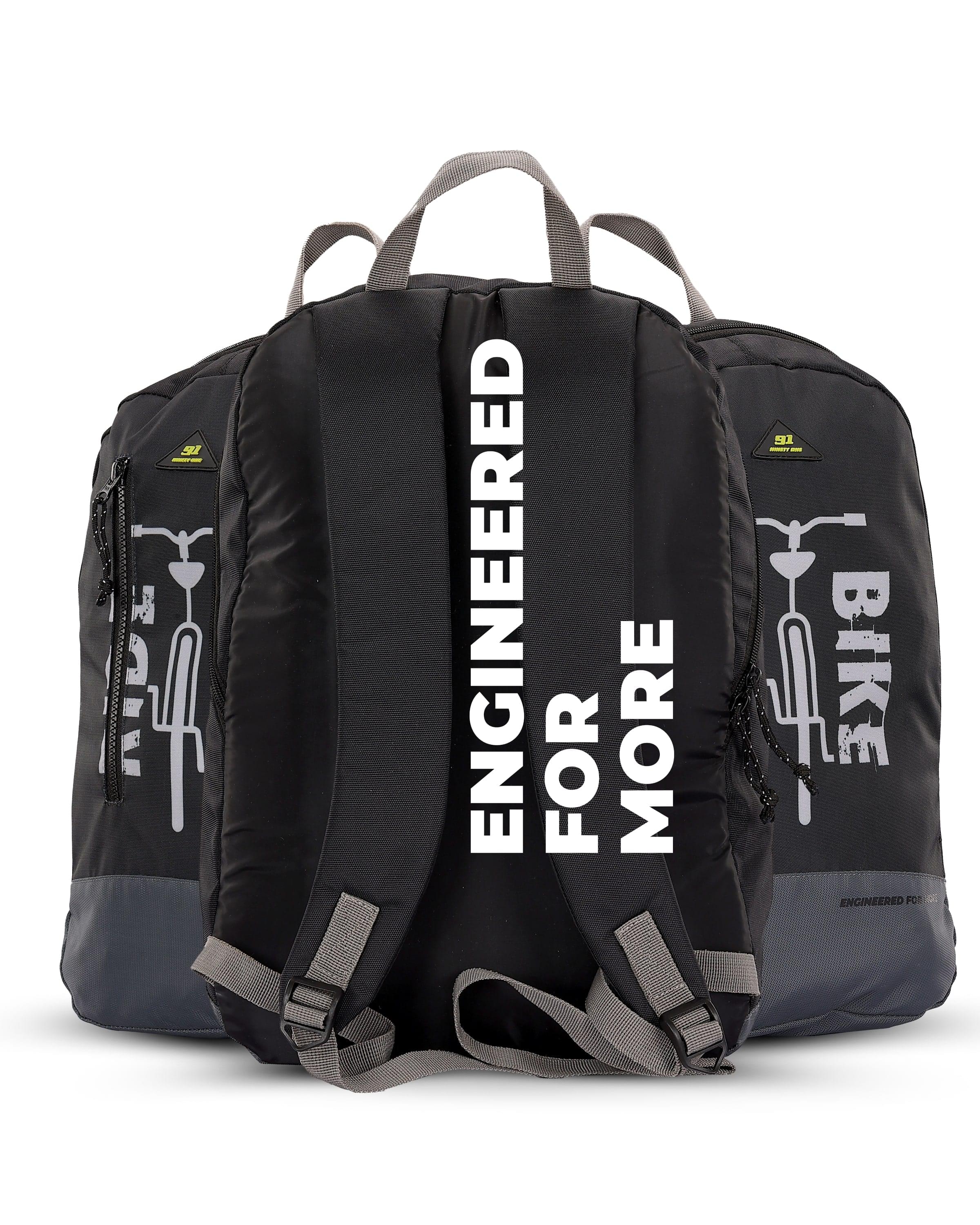 Top Selling  - 91Trekker 15L Unisex Black Grey Backpack at Rs. 944 by Ninety One Cycle