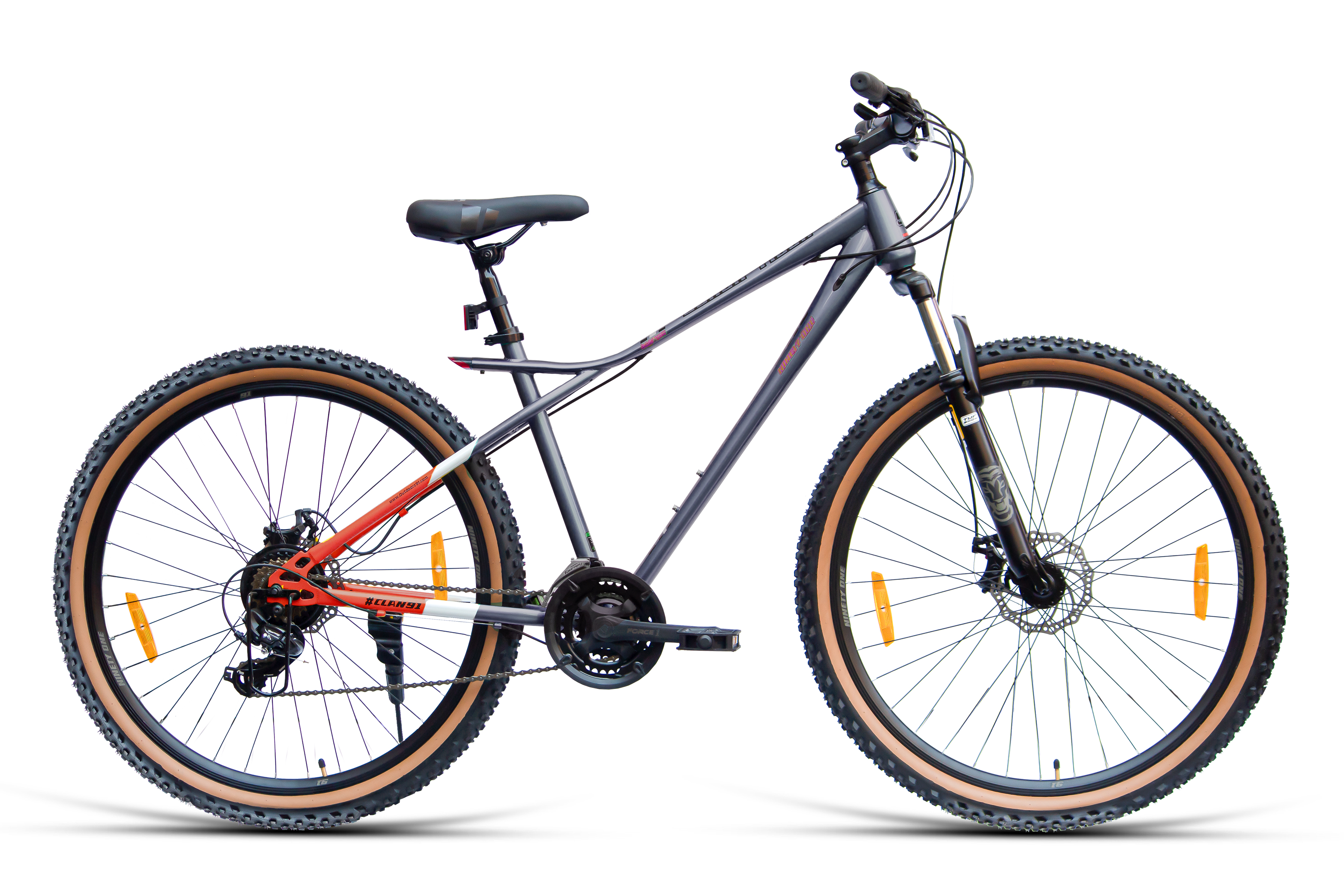Black Tiger 24T Multi Speed (Grey Red) image 1