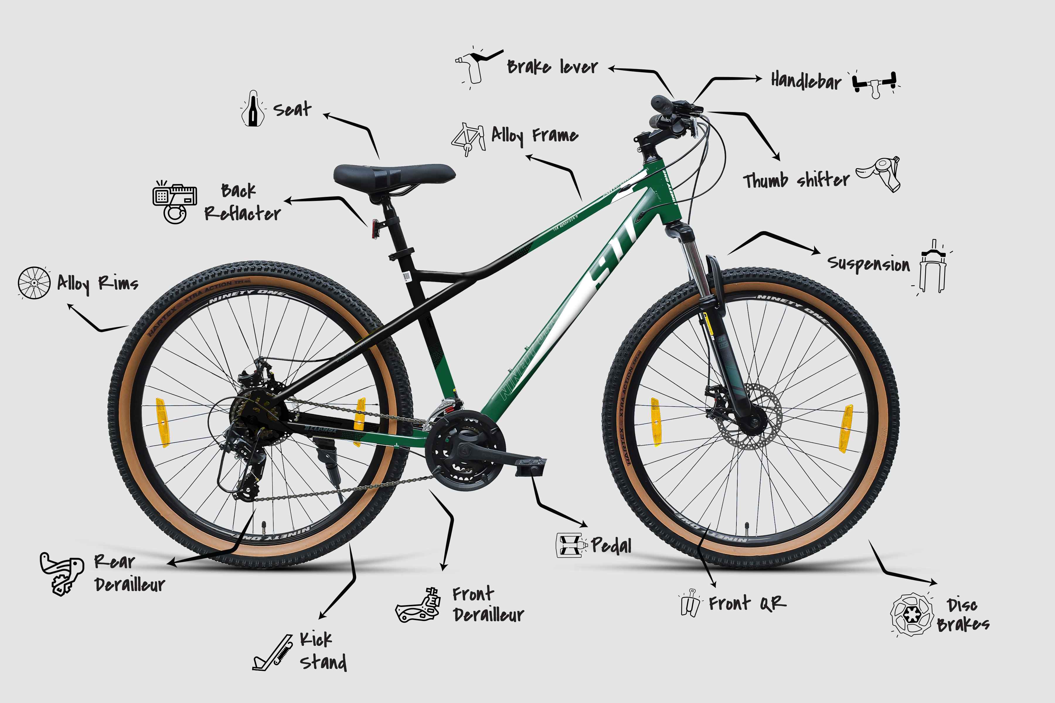 Disc Brakes Being Human Fat Bike RED Being Human Bh27 Cycle With