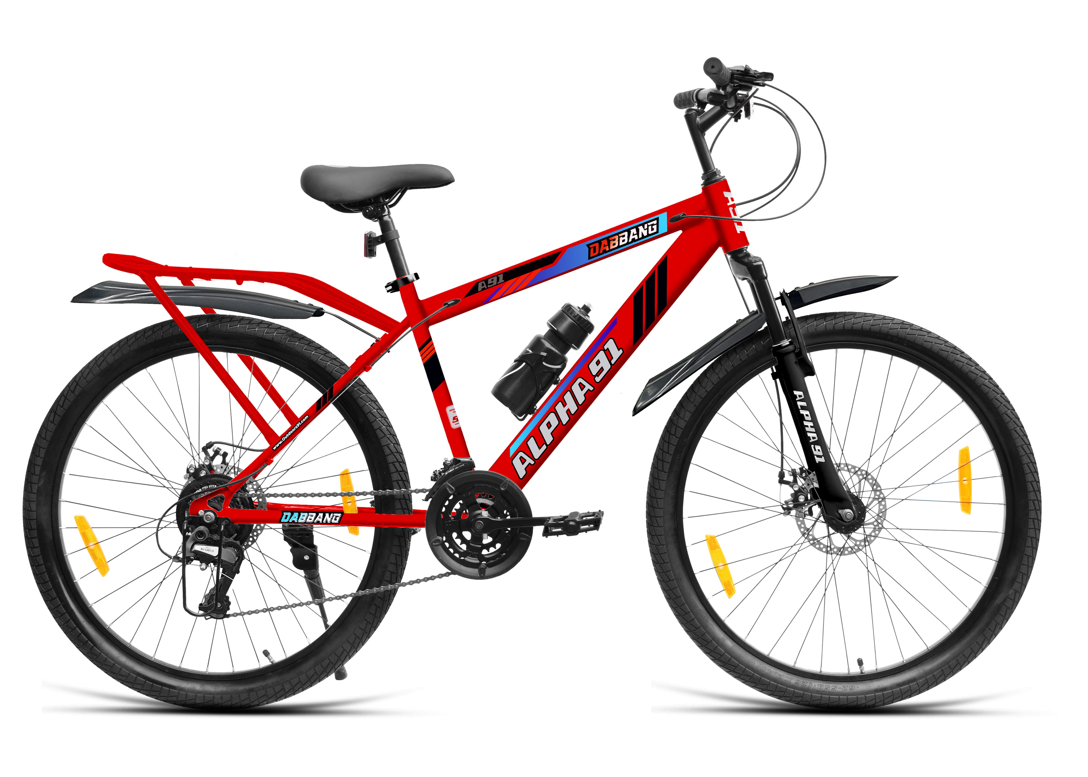 Dabbang IBC D2TX 26T 21 Speed SunRun Gear 90 SKD (Black Red) image 1