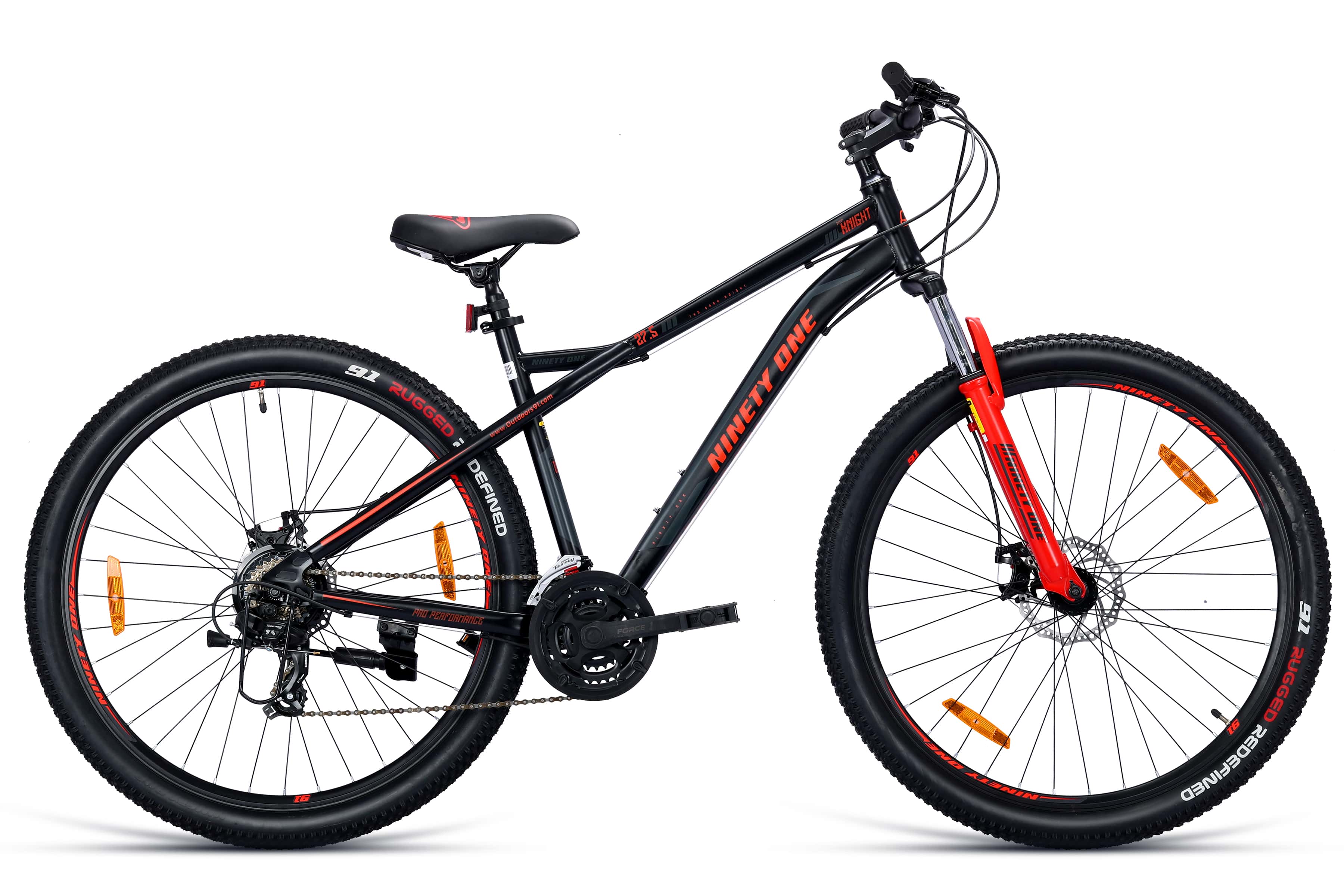 Top Selling Mountain Bikes - Dark Knight 27 5T MultiSpeed Black Red at Rs. 18999 by Ninety One Cycle