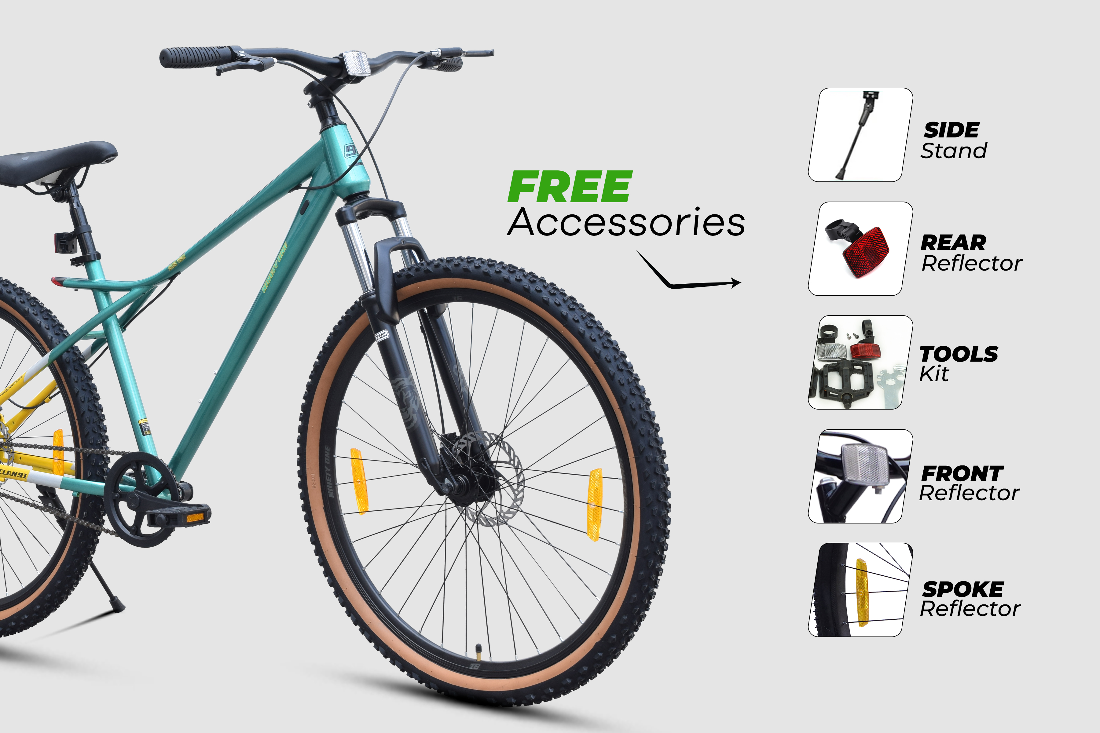 Buy Black Tiger 24T Single Speed Cycle by 91 Online Ninety One