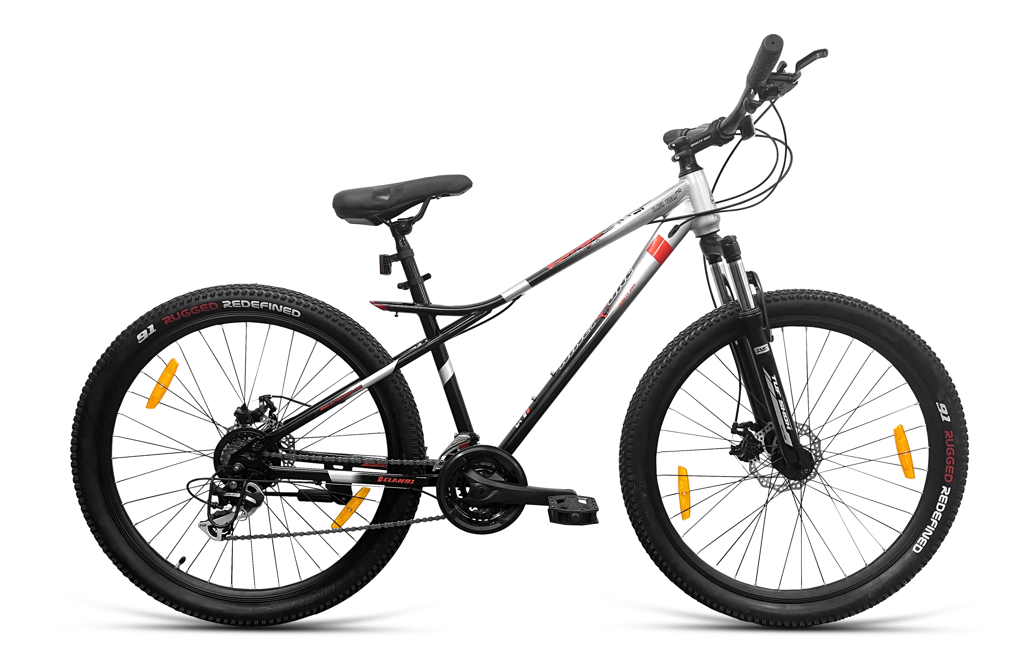 Black Tiger Pro D2TX 27T 21 Speed 90 SKD (Black Silver) image 1