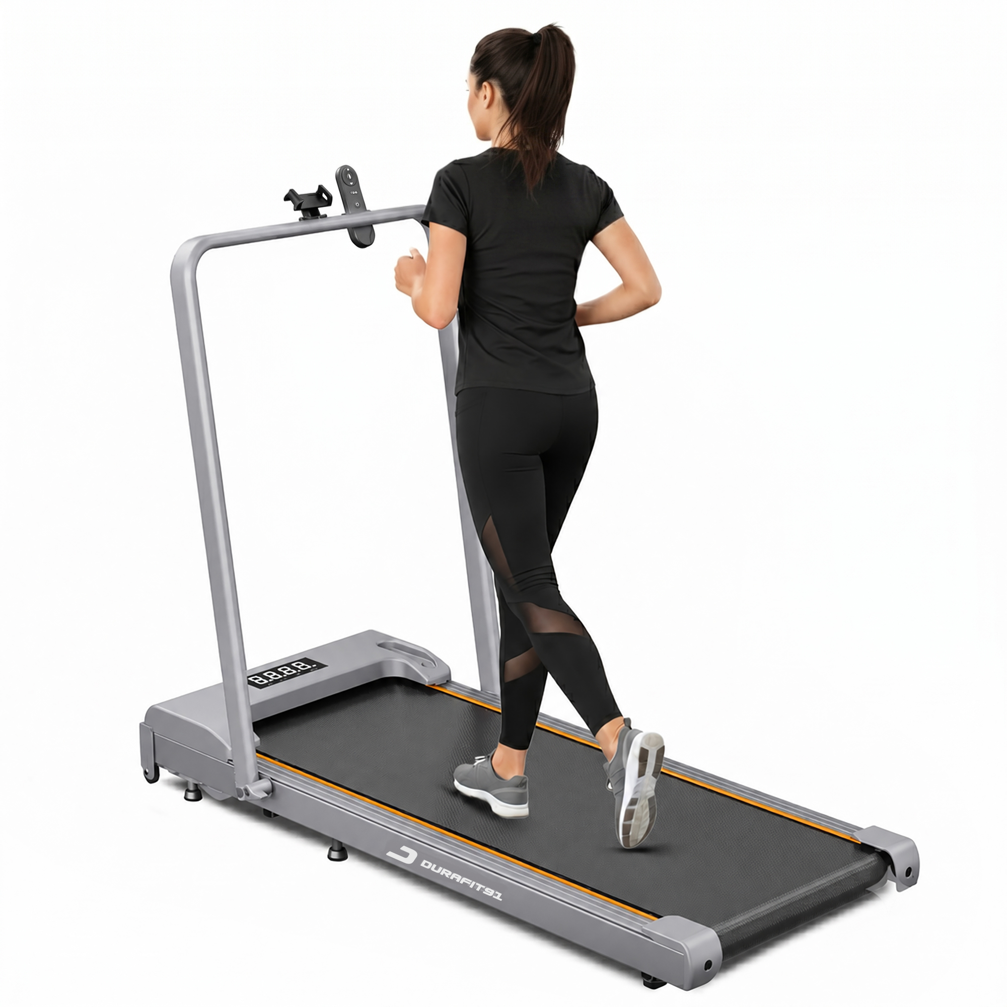 Compact Single Function Treadmill (Grey) image 1