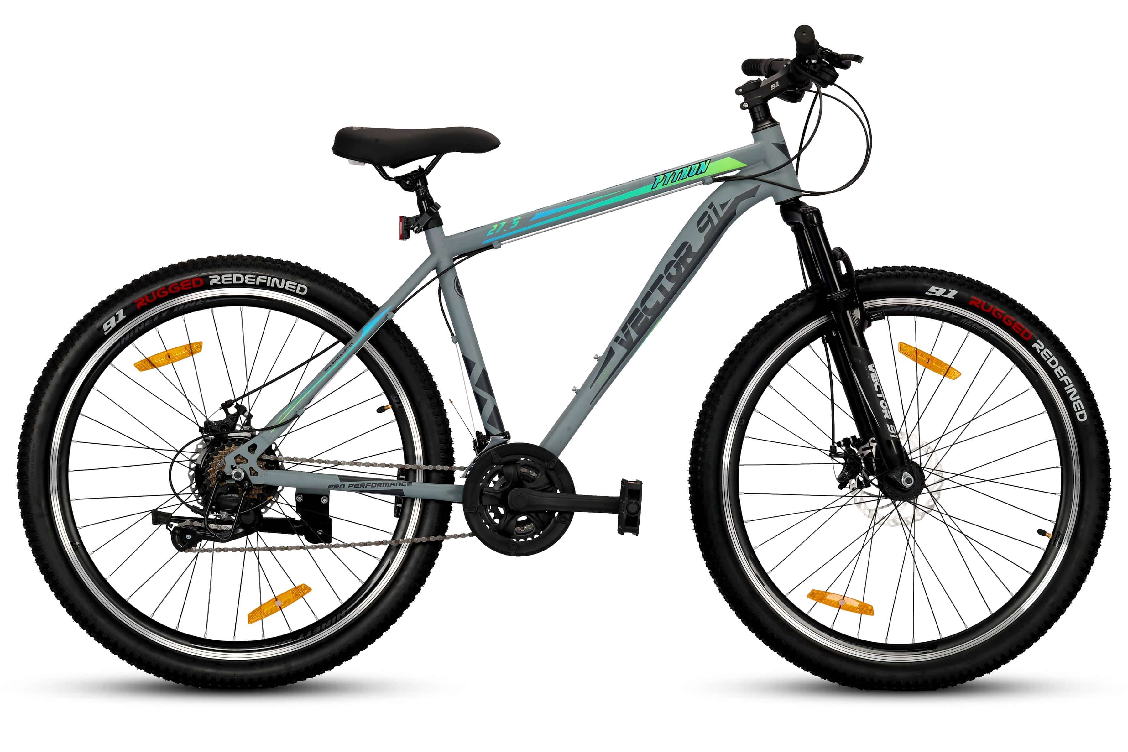 Top Selling Mountain Bikes - Python 27 5T Gray Black at Rs. 16199 by Ninety One Cycle