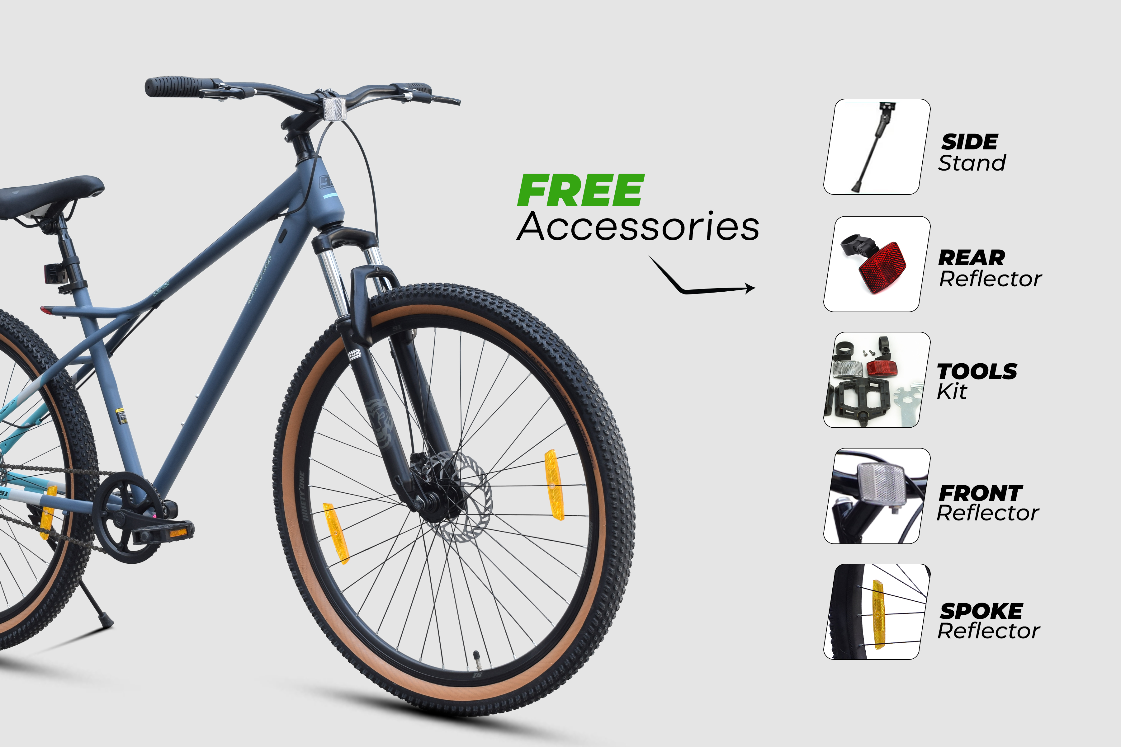 Buy Black Tiger 29T Multi Speed Cycle by 91 Online | Ninety