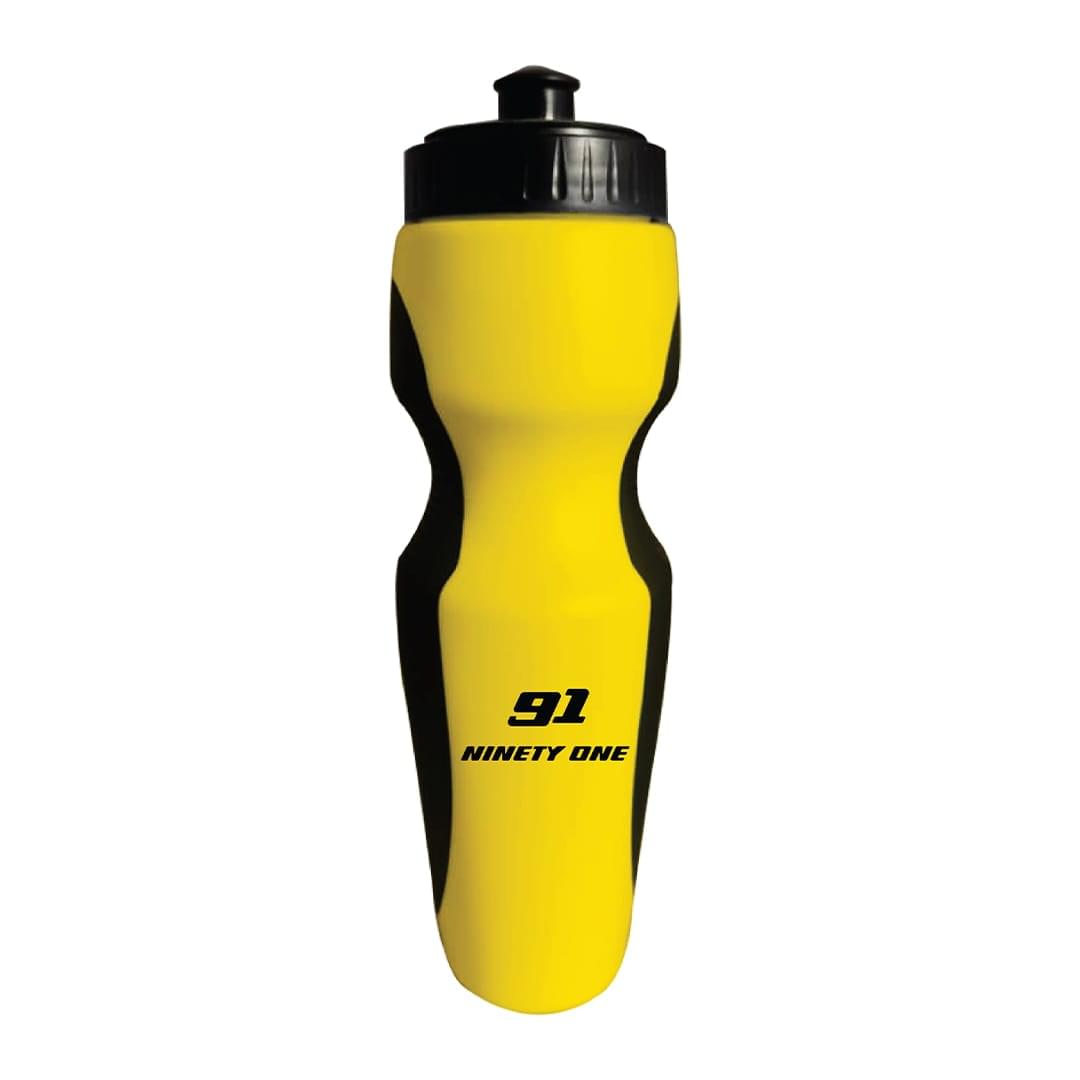 Sports Water Bottle Sipper 650ML (Yellow Black) image 1