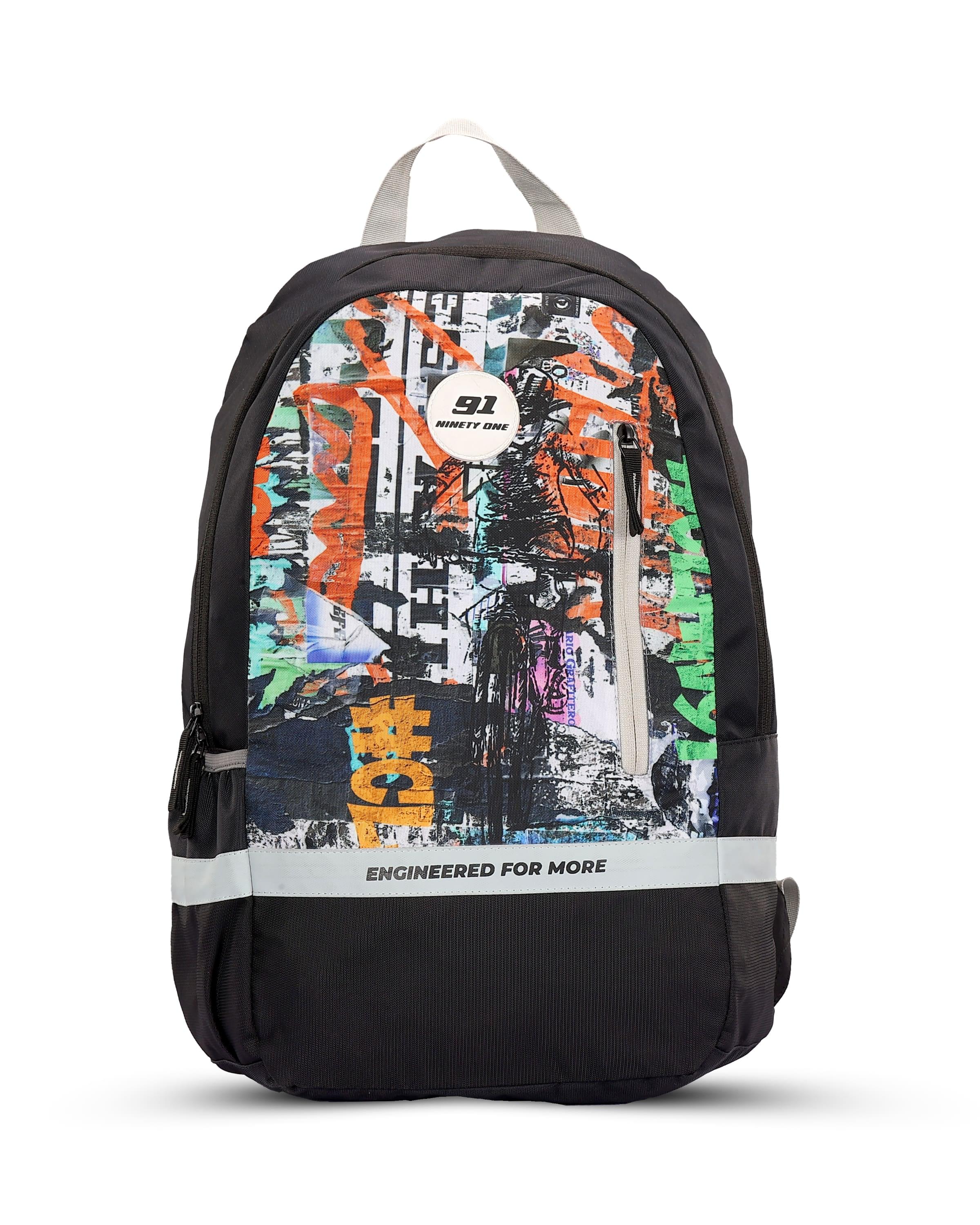 Top Selling  - 91Trailblazer 25L Unisex Black White Backpack at Rs. 1361 by Ninety One Cycle