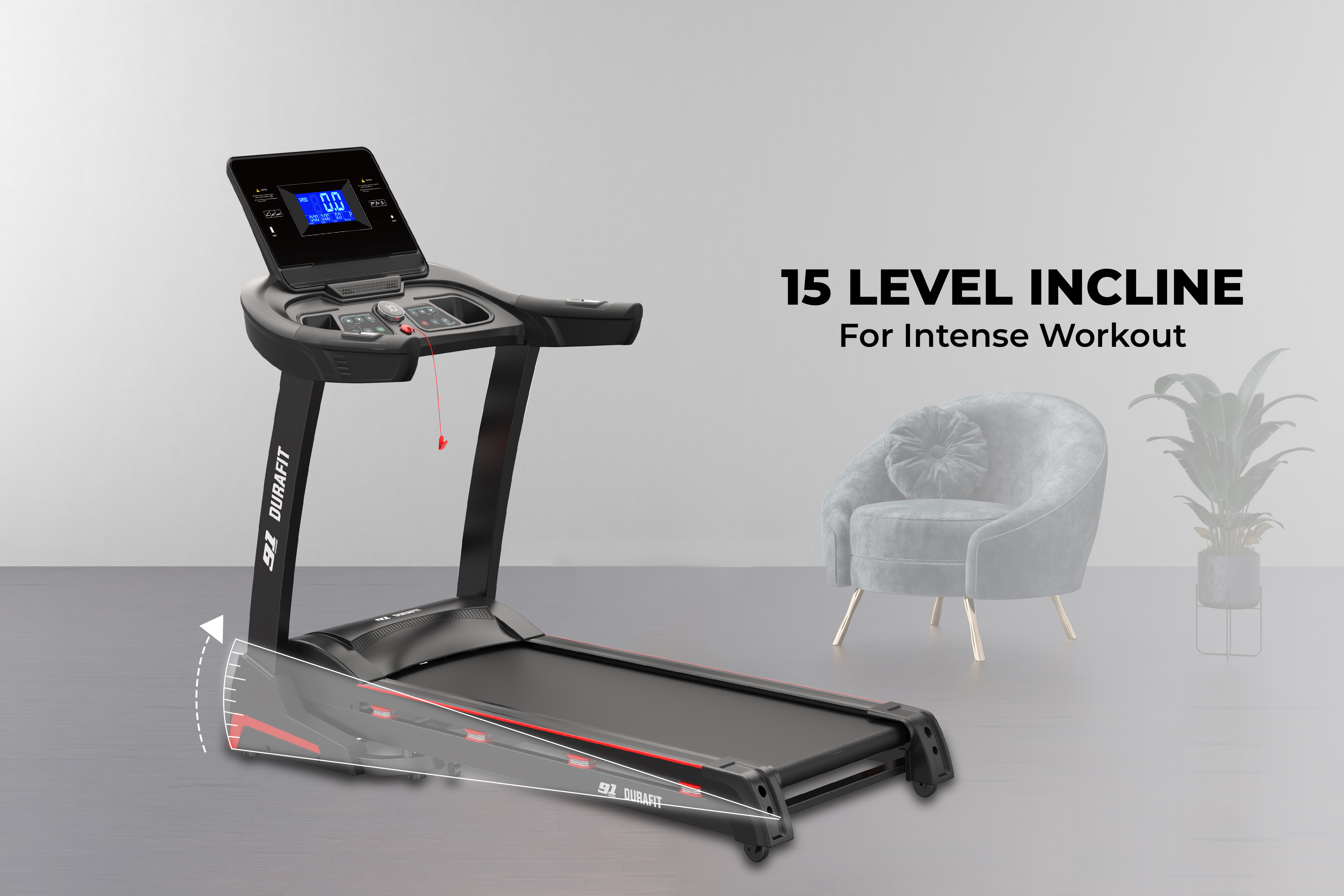 Panther Pro Single Function Treadmill black