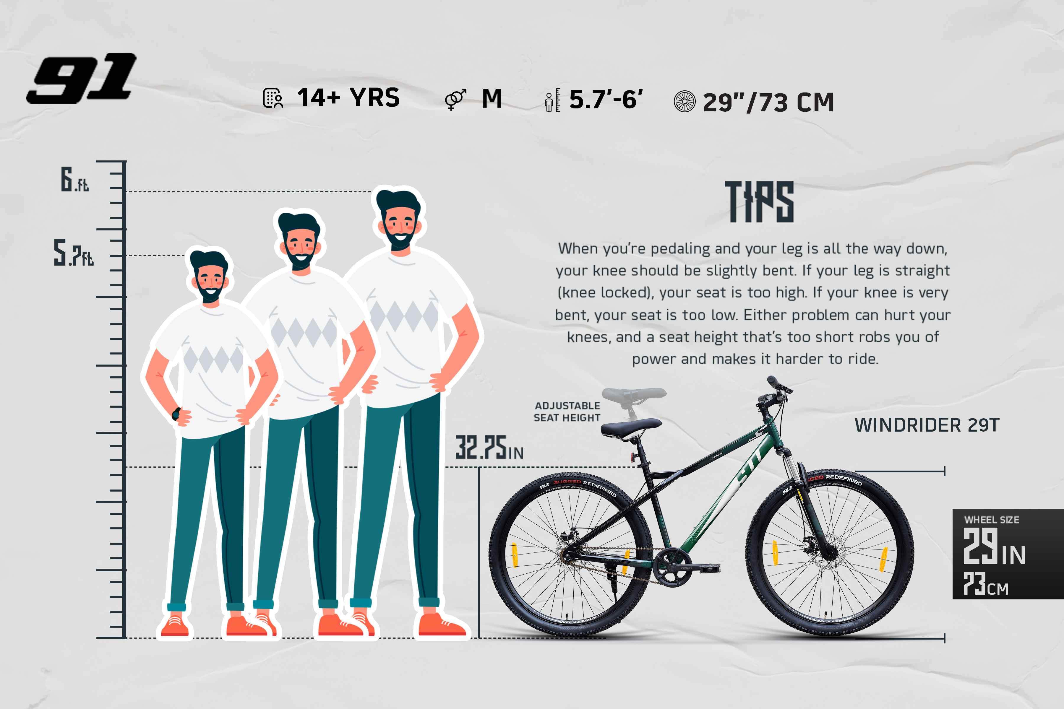 Mountain Bike Size Chart 26 Bike Rider Height Rider Height 26 Bike