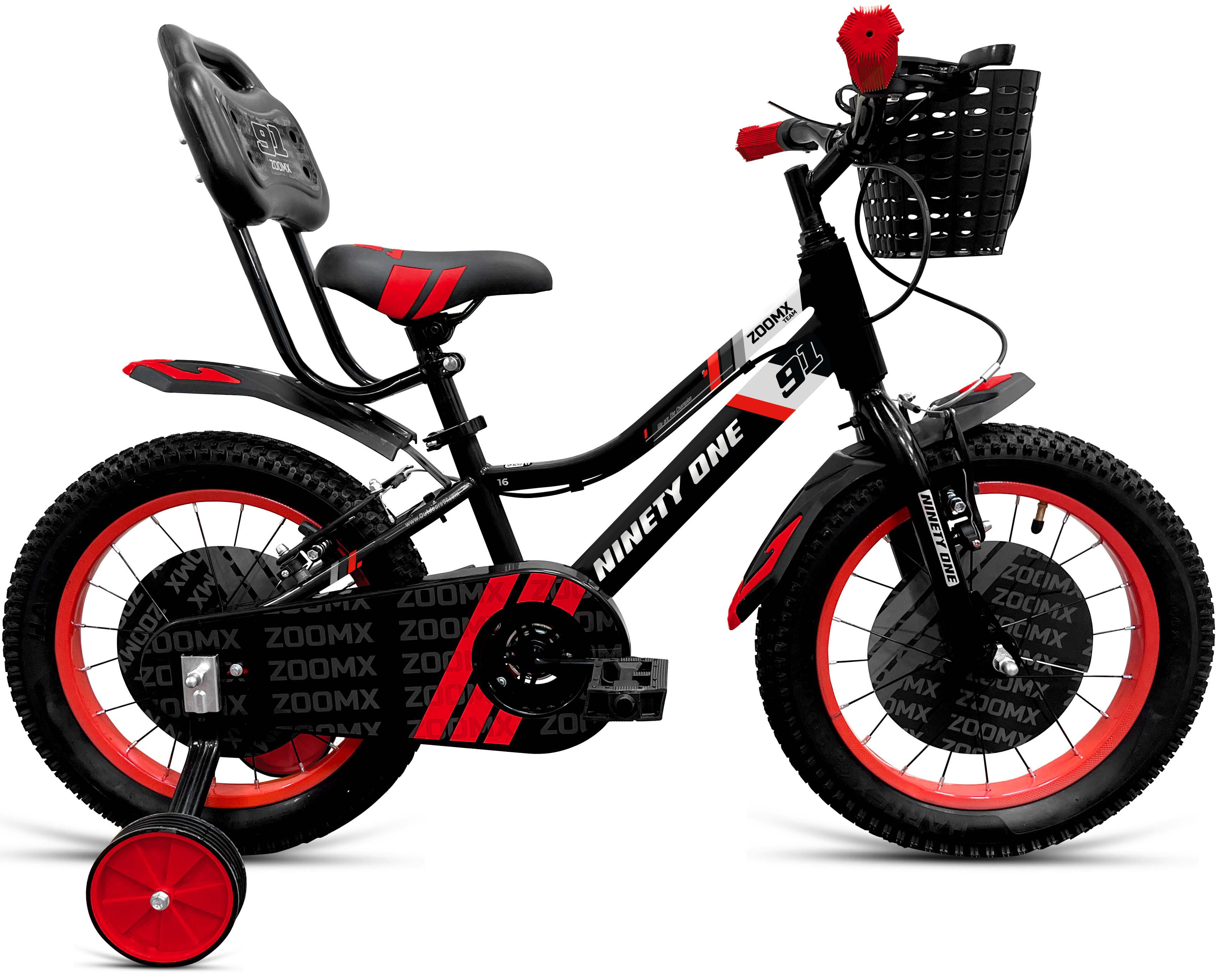 Zoom X 16T 90 SKD Pack of 2 (Black Red) image 1