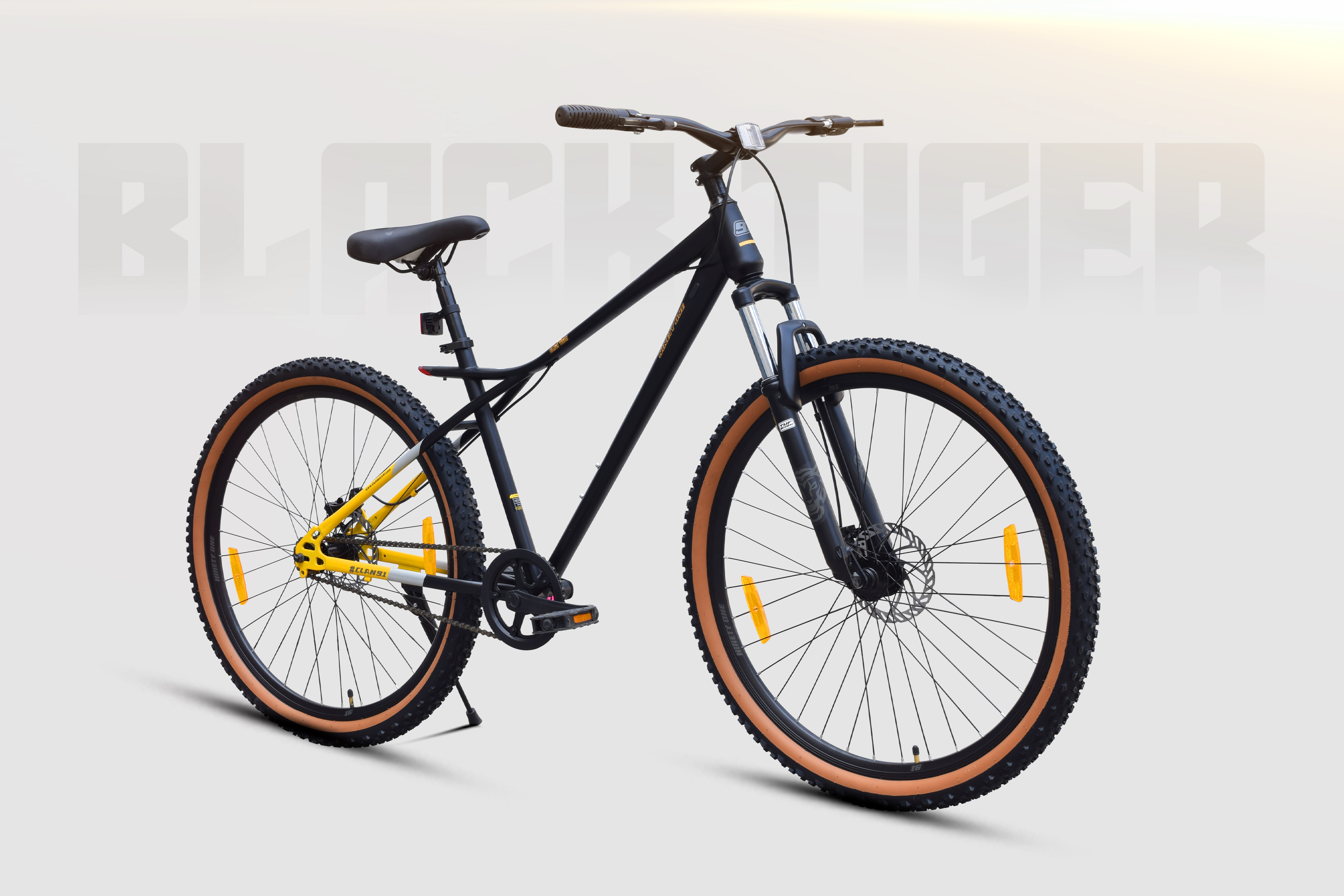 Buy Black Tiger 26T Single Speed Cycle by 91 Online | Ninety