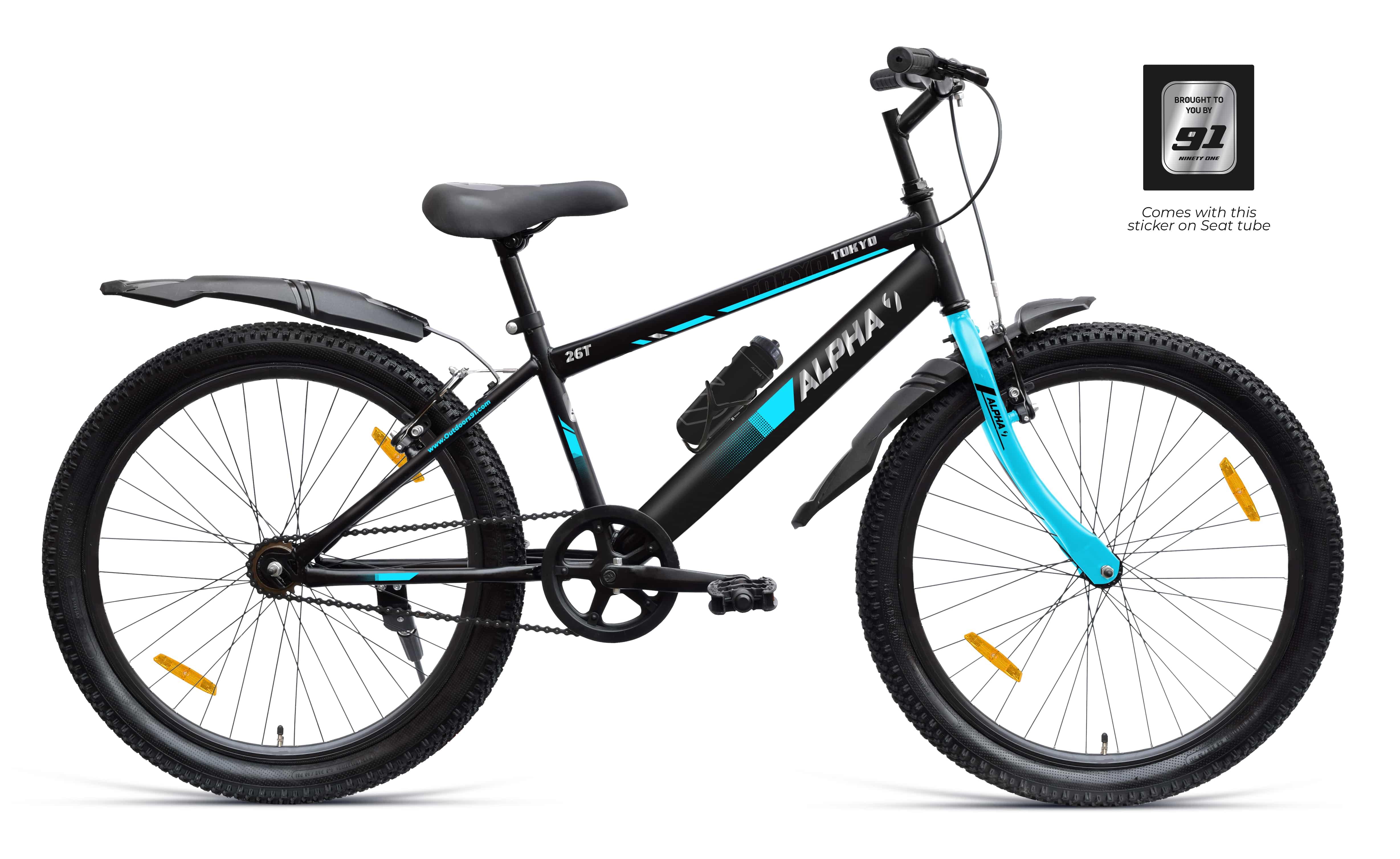 Tokyo TIG 26T CKD Steel Rim (Black Turquoise) image 1