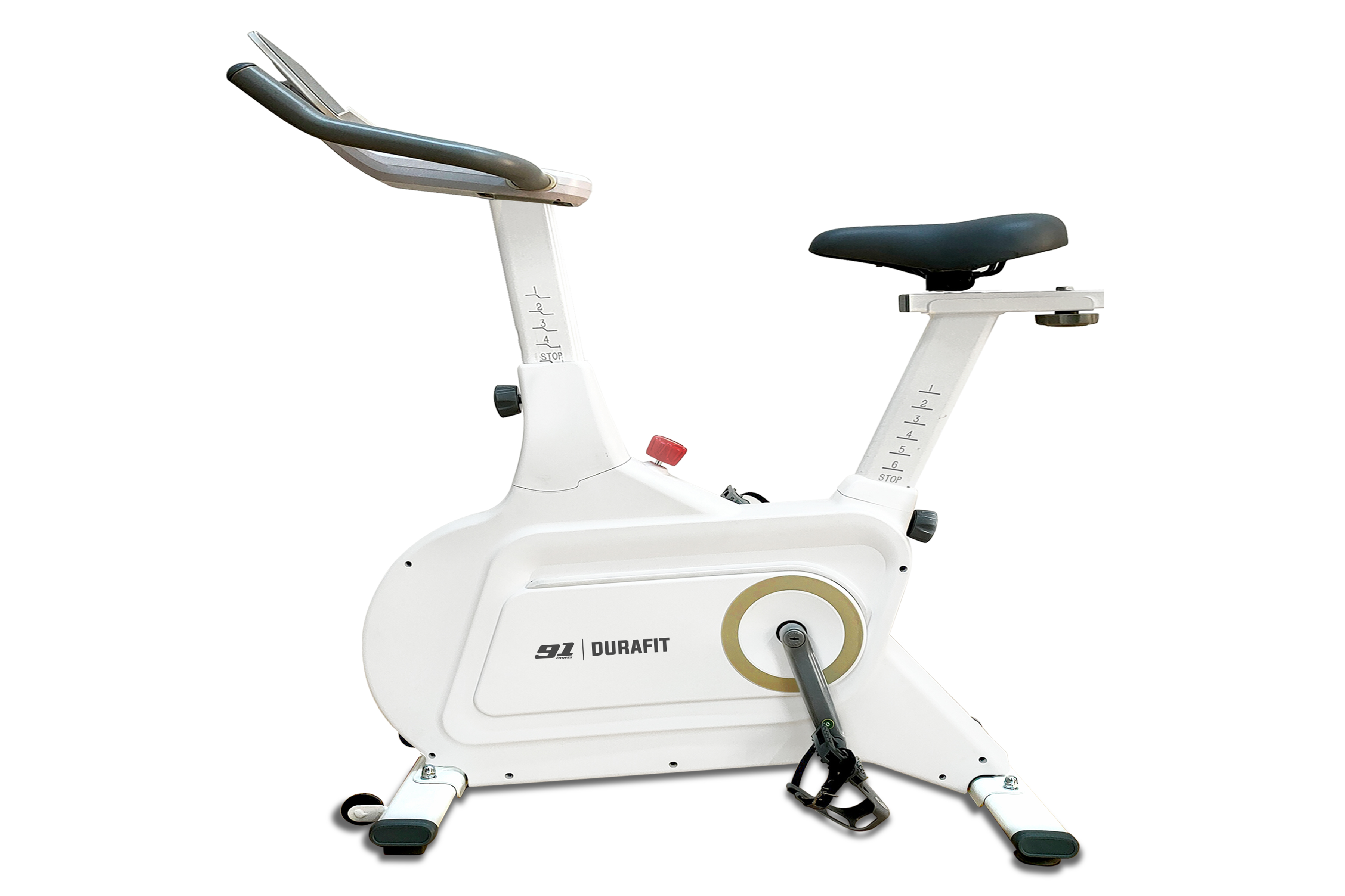 Pacer Pro Spin Bike (White) image 1