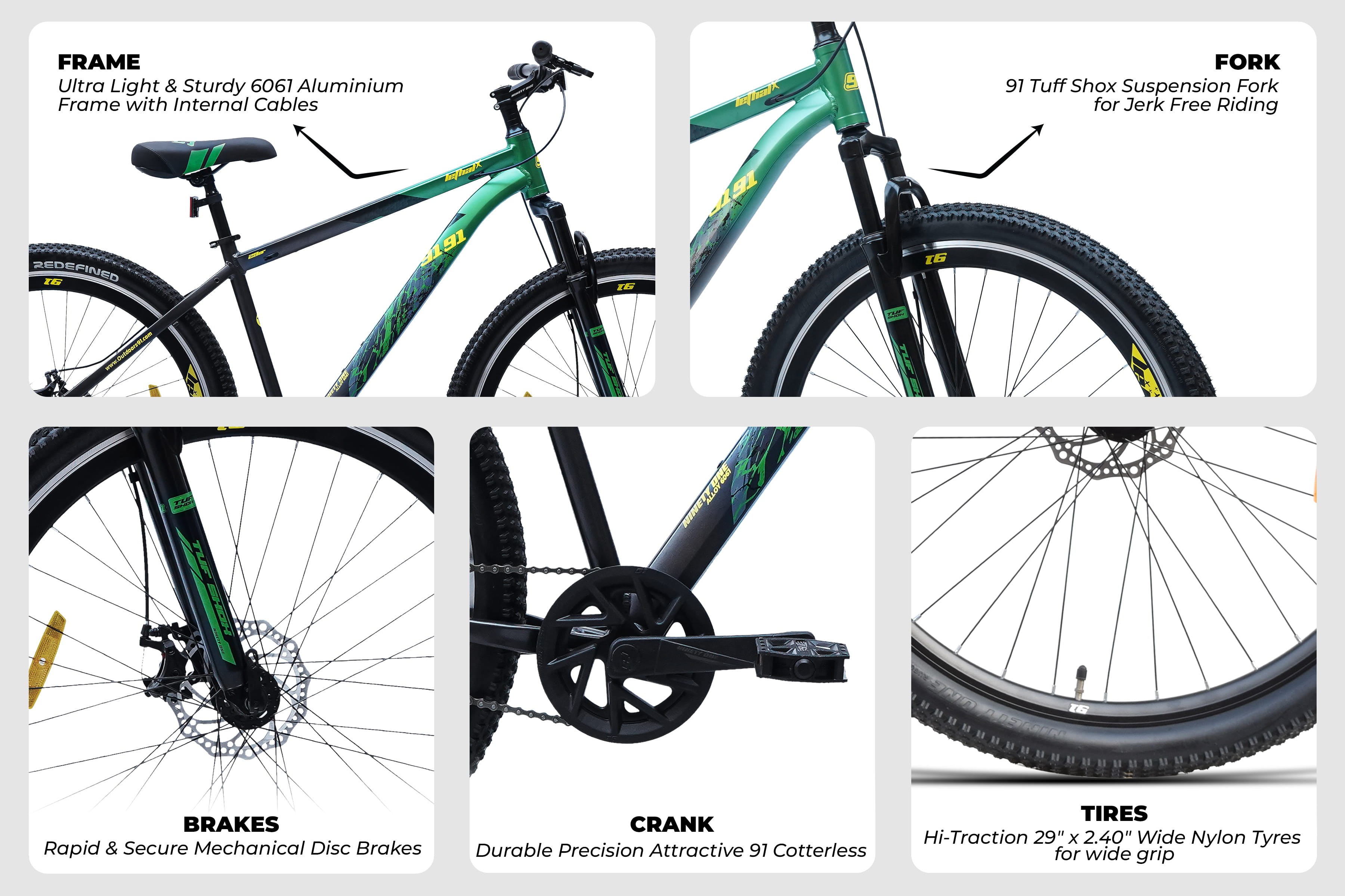 Buy Lethal X Alloy 29T Cycle by 91 Online | Ninety One Bicycles