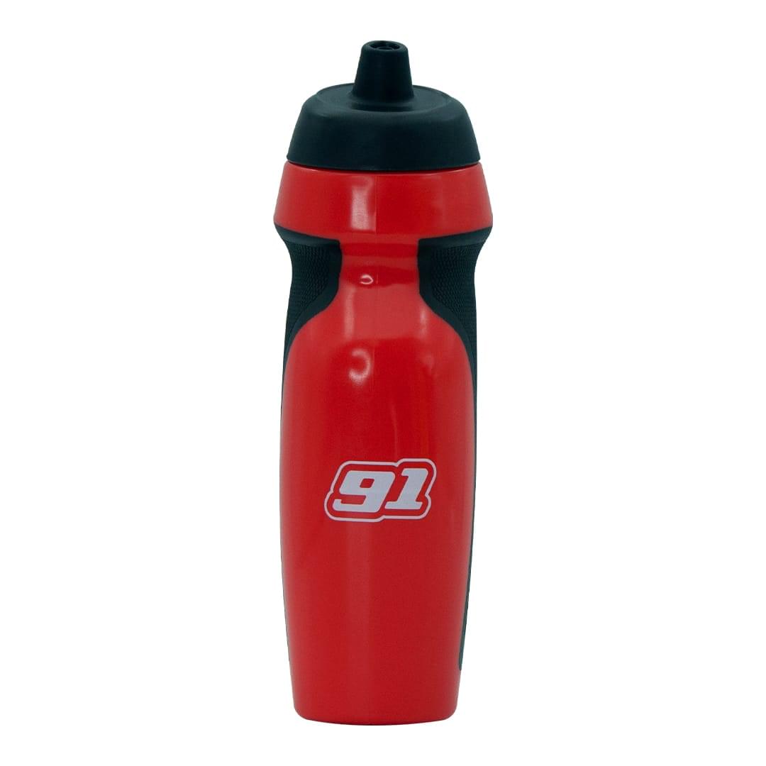 Sports Water Bottle Sipper 600ML (Red Black) image 1