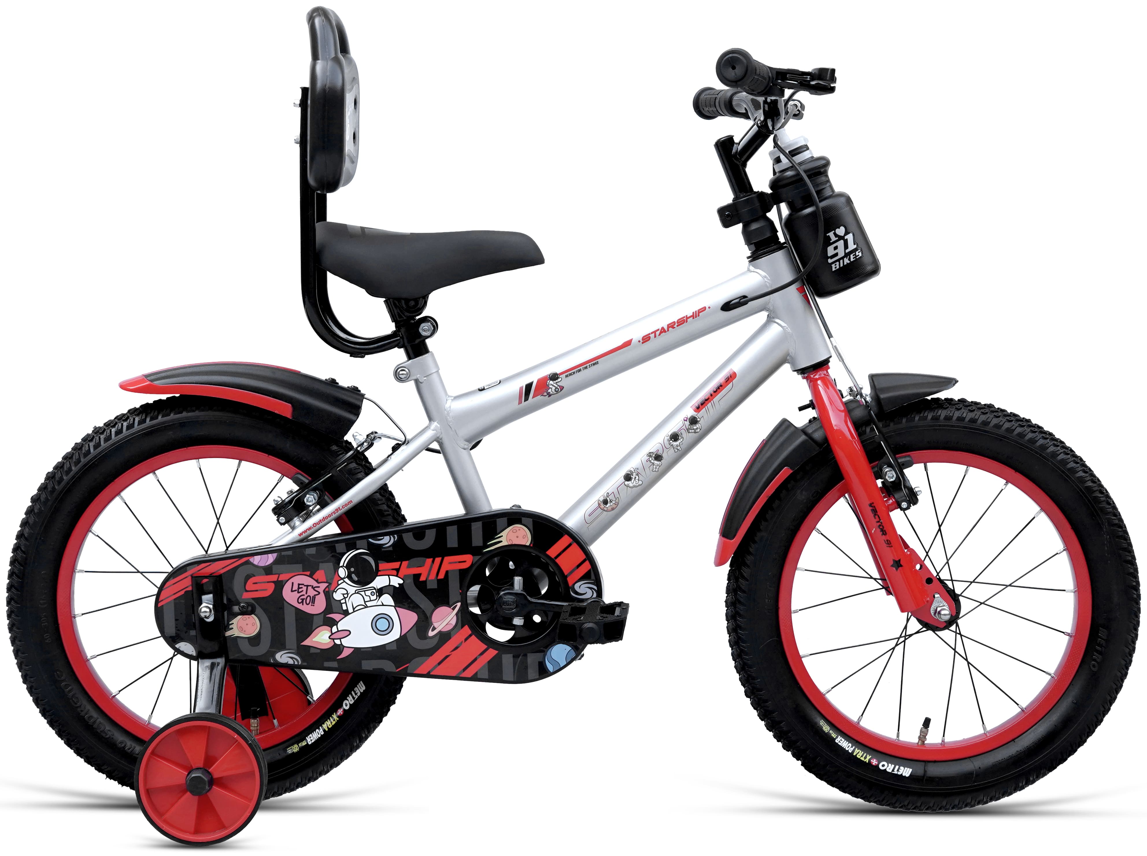 Starship New Edition 14T Caliper Brakes 50 Assembled (Silver Red) image 1