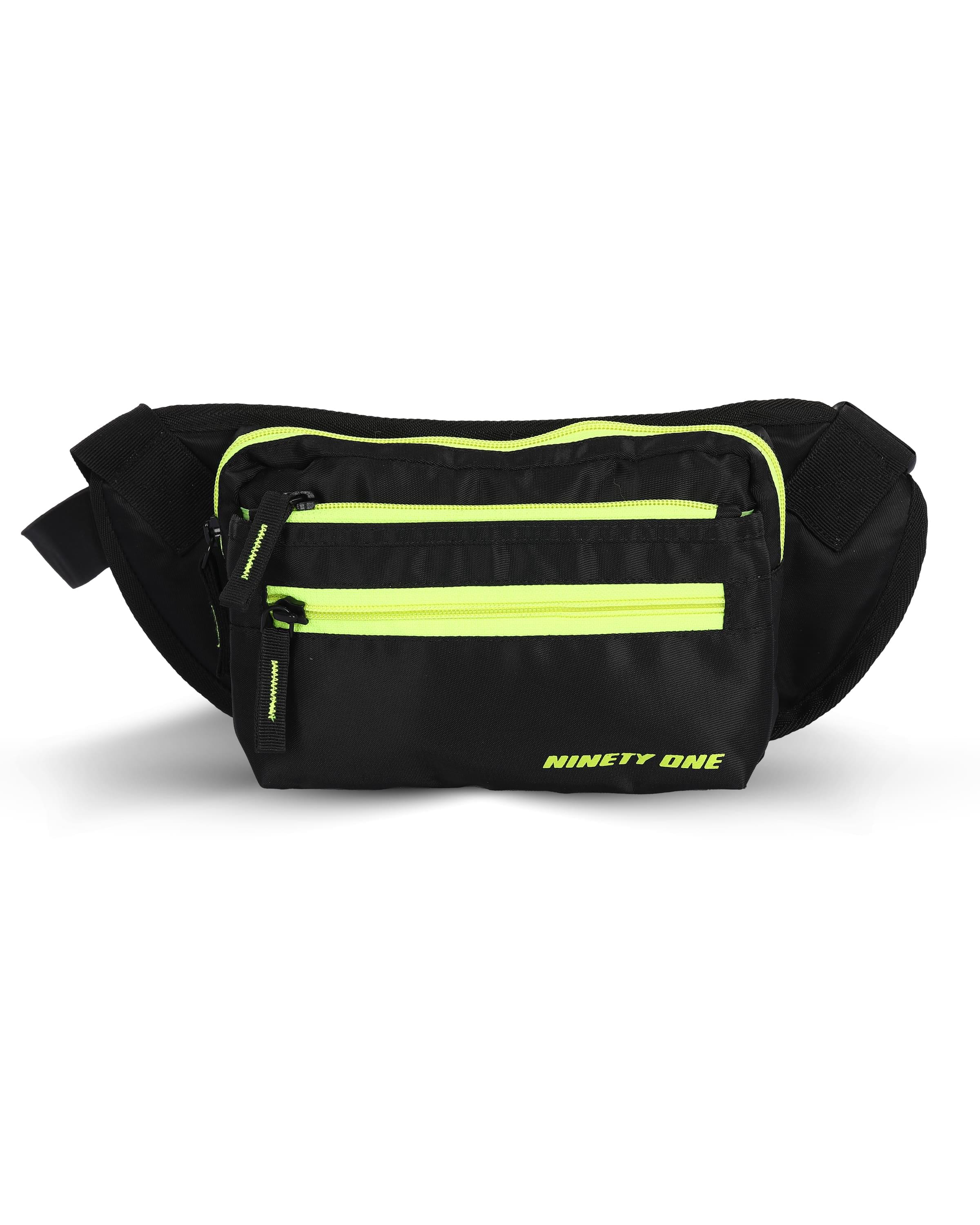 Top Selling  - 91Explorer 2L Unisex Black Green Cross Body Bag at Rs. 890 by Ninety One Cycle