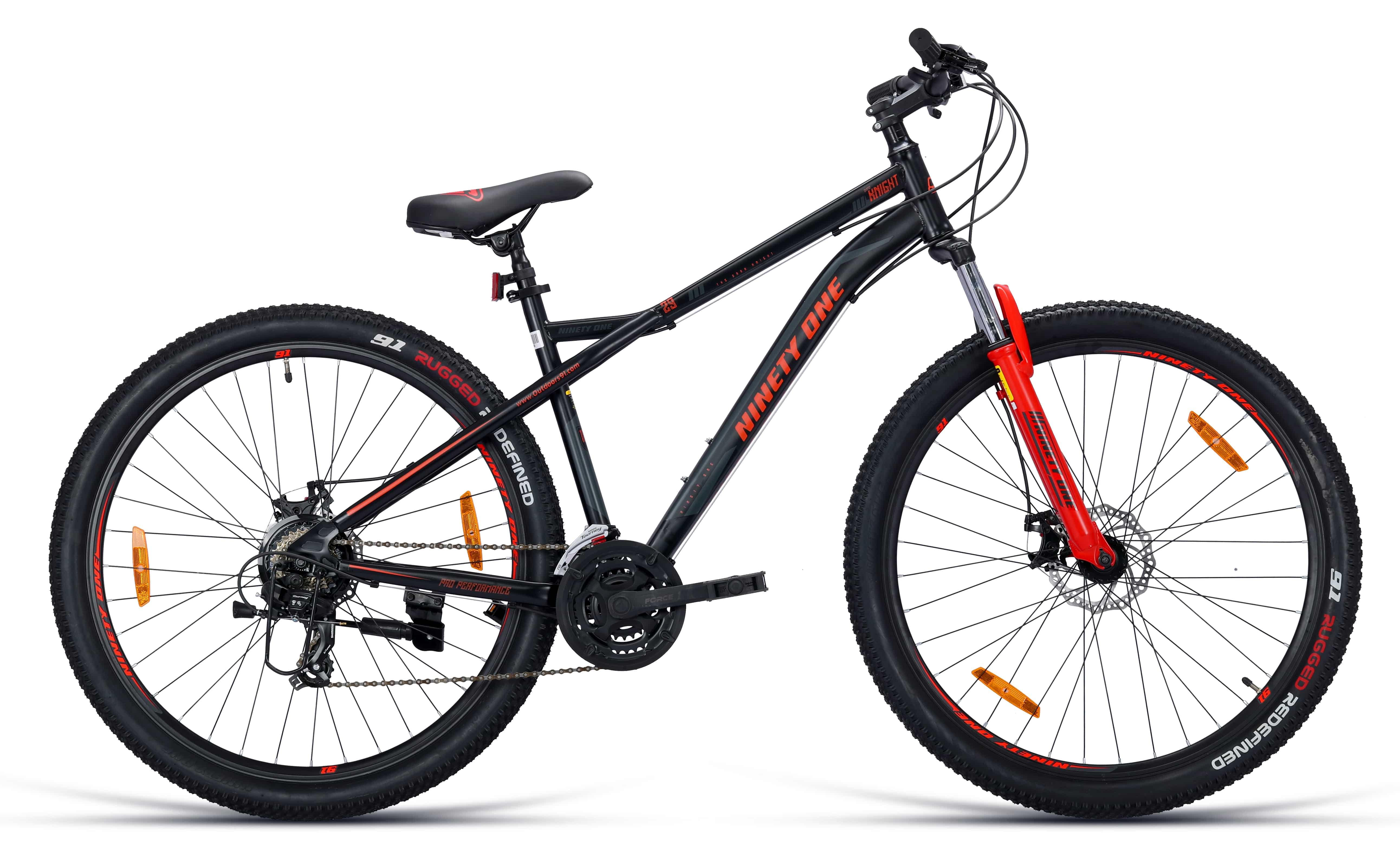 Top Selling Mountain Bikes - Dark Knight 29T Multi Speed Black Red at Rs. 19999 by Ninety One Cycle