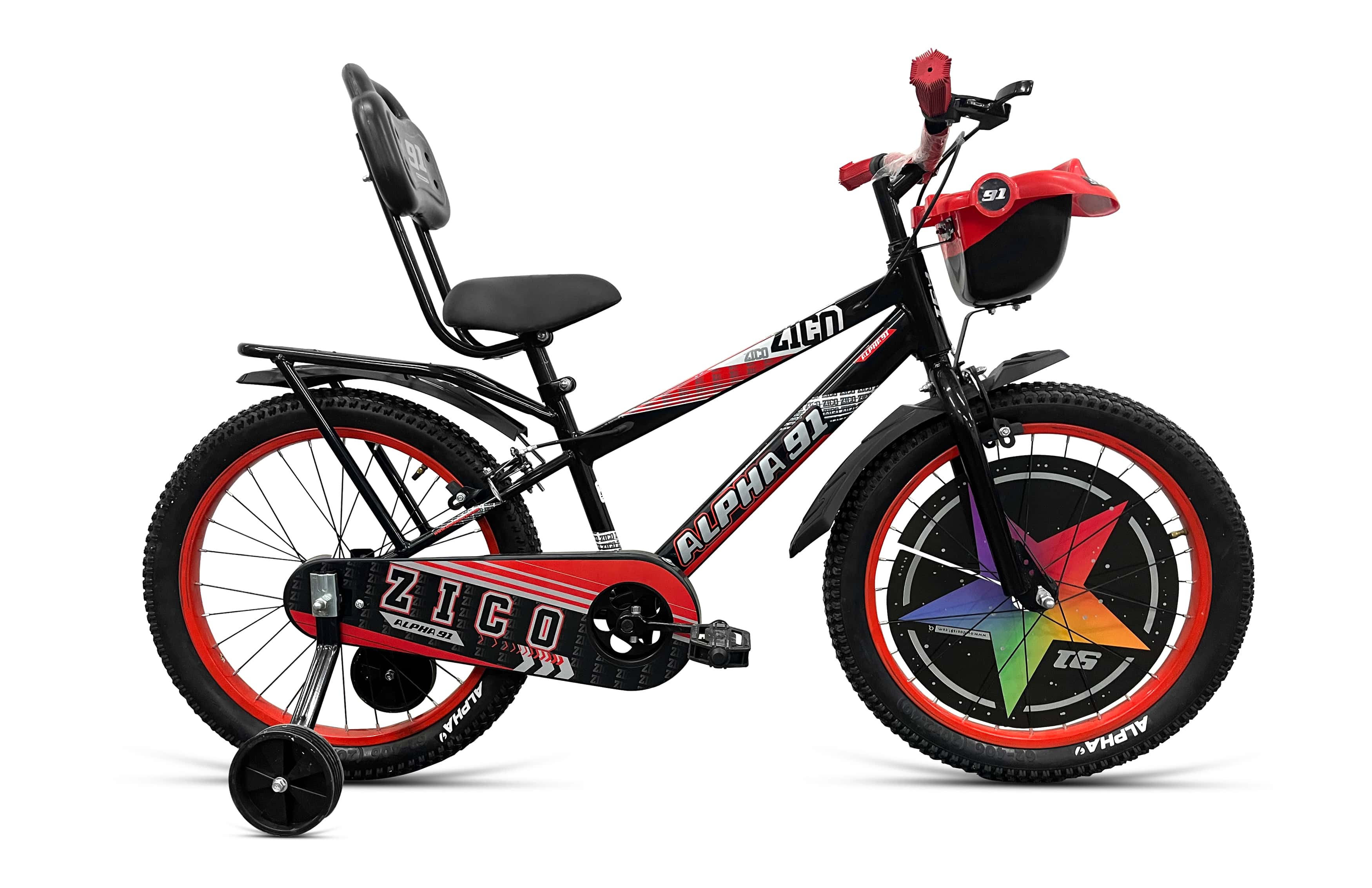 Zico IBC 16T 90 SKD Pack of 2 (Black Red) image 1