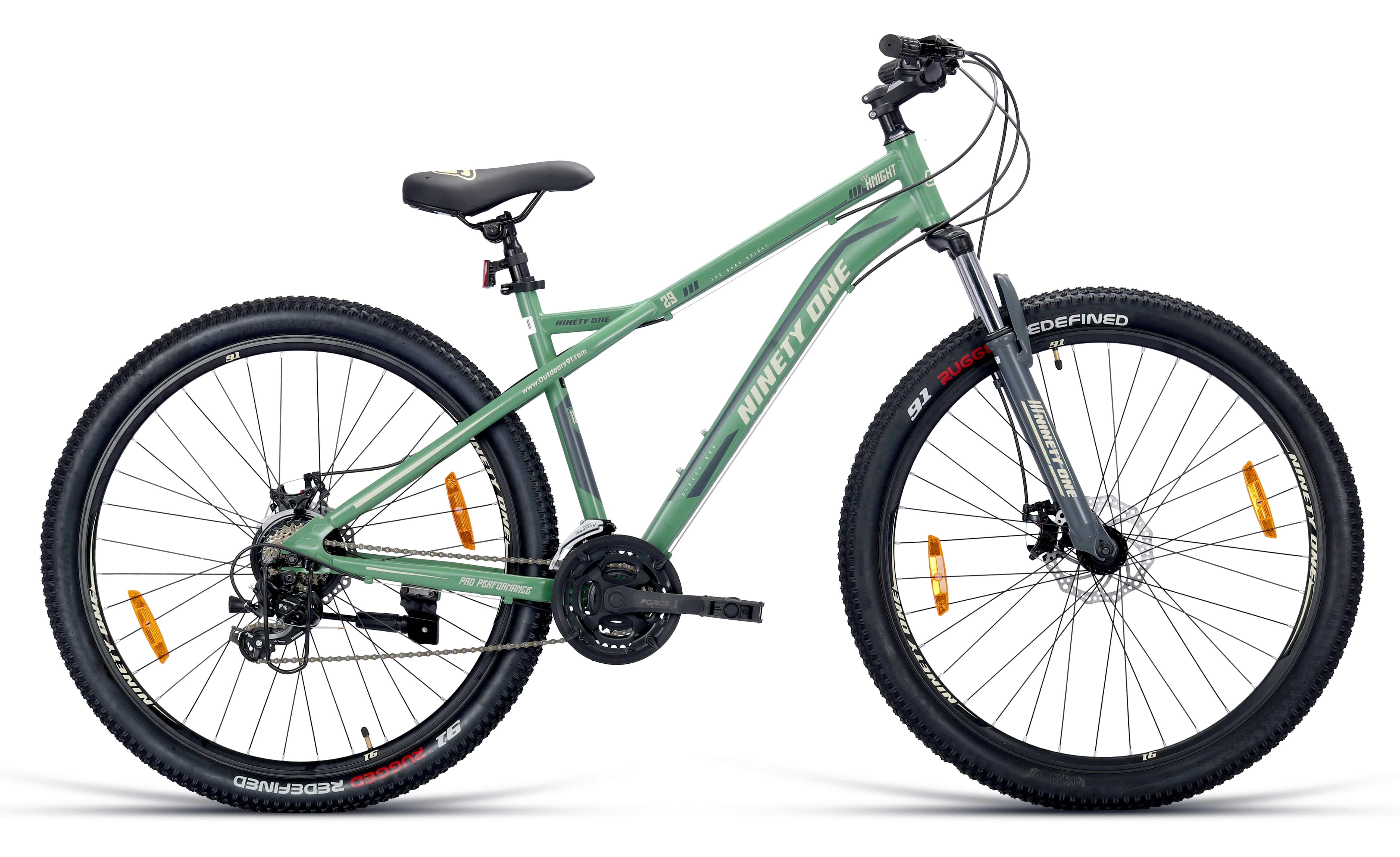 Top Selling Mountain Bikes - Dark Knight 29T Multi Speed Army Green at Rs. 19999 by Ninety One Cycle