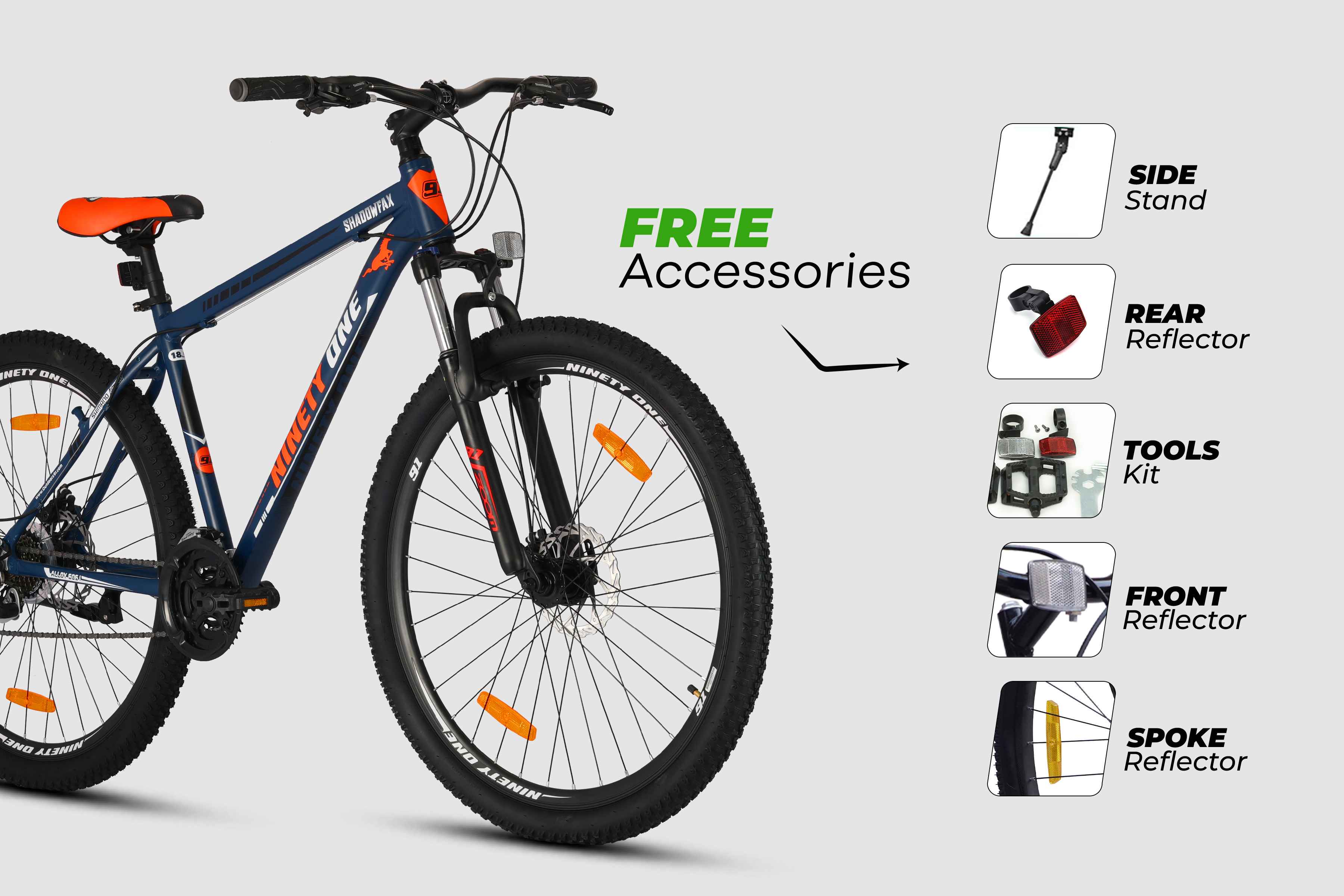 Buy Shadowfax 29T Multi Speed Cycle by 91 Online | Ninety One Bicycles