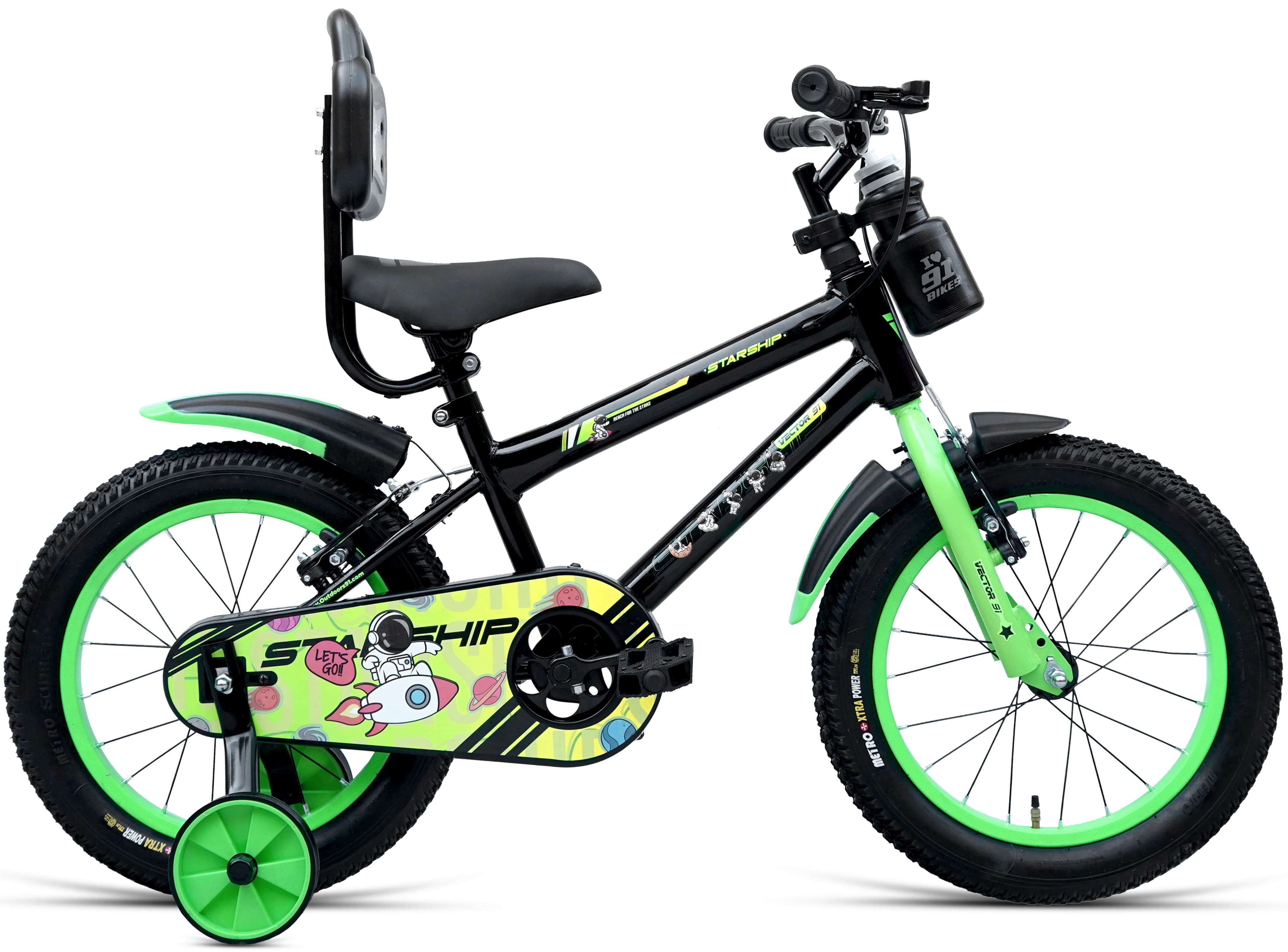 Starship New Edition 14T Caliper Brakes 50 Assembled (Black Green) image 1