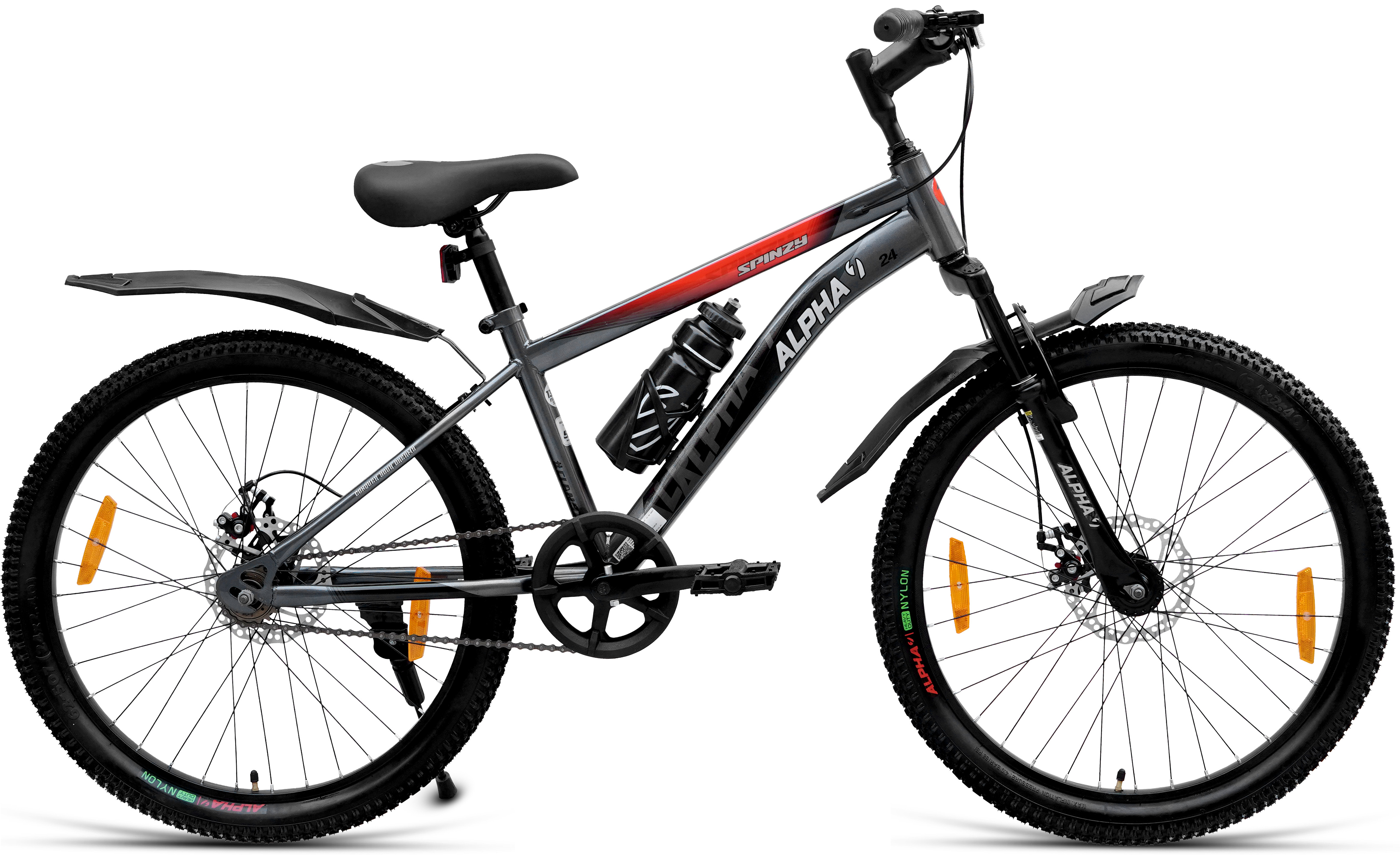 Spinzy D2TX 24T CKD pack of 2 (Grey Red) image 1