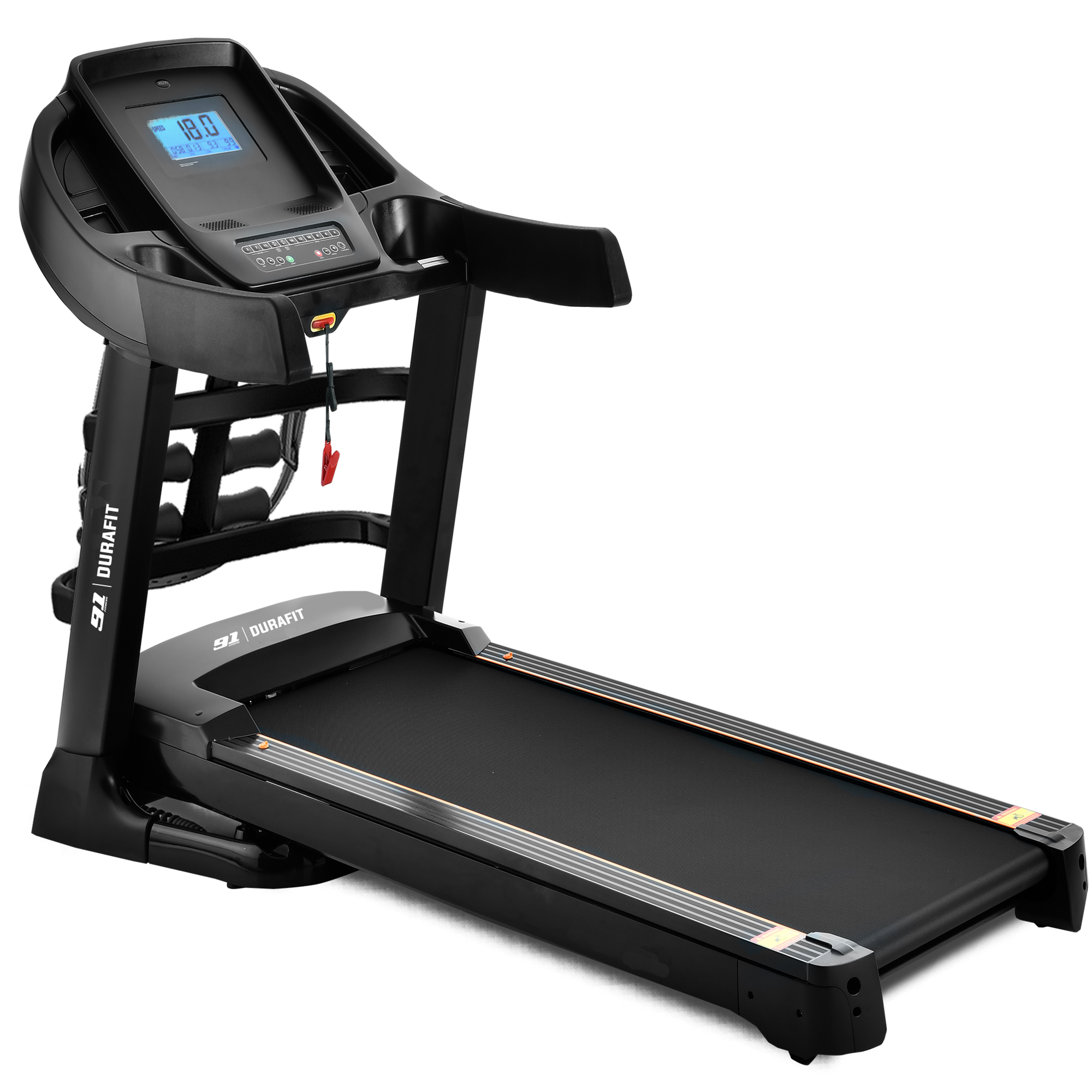 Focus Treadmill with Massager (White Black) image 1