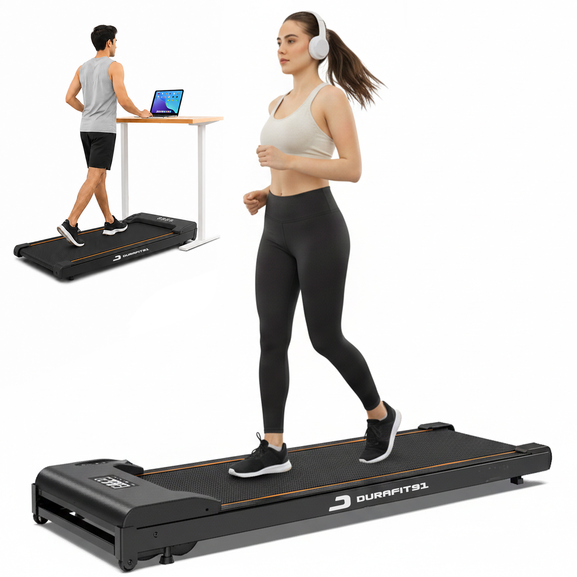 Compact Lite Single Function Treadmill (Black) image 1