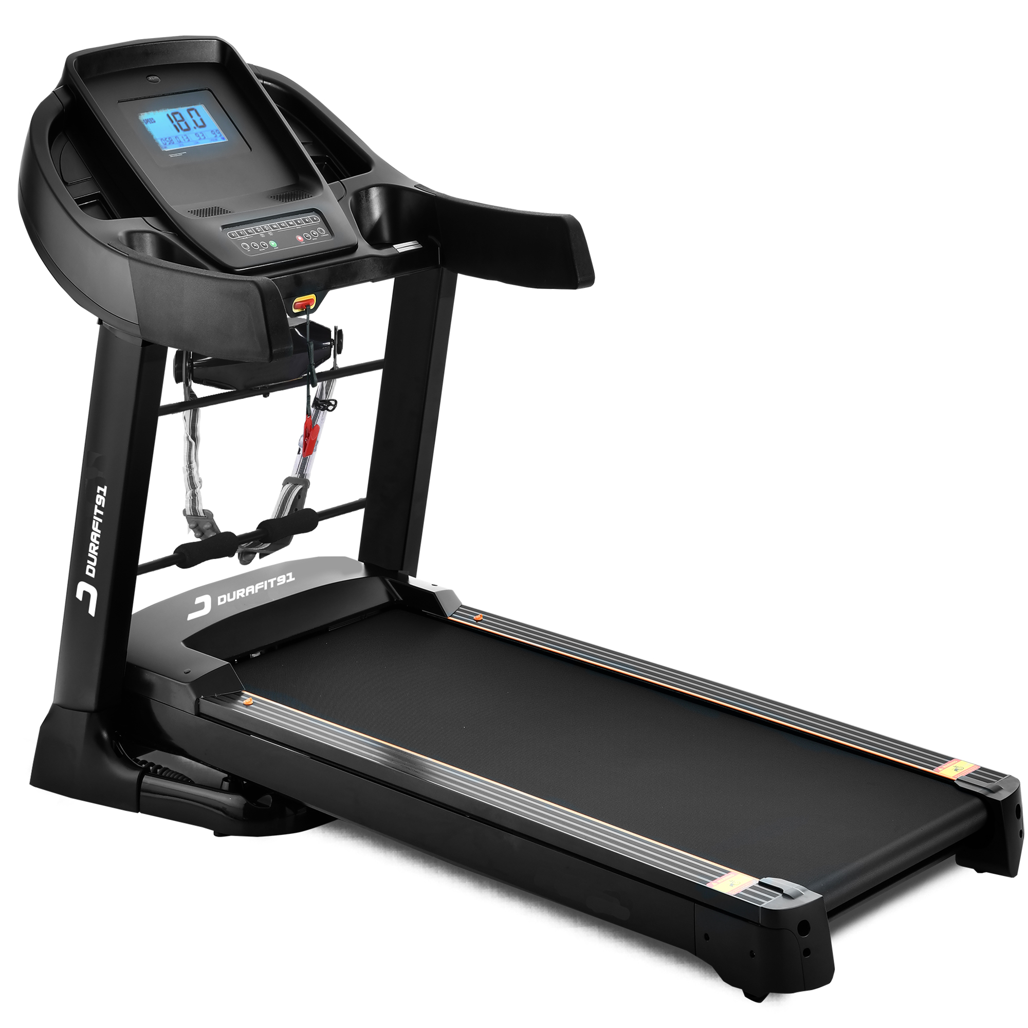 Focus Treadmill with Massager (White Black) image 1